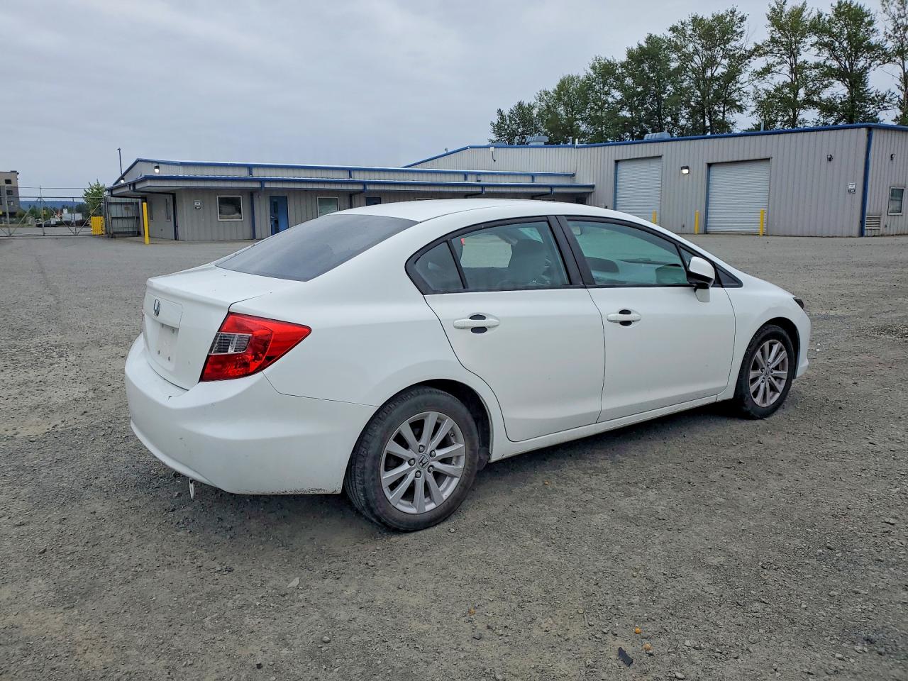 2012 Honda Civic Ex White vin: 2HGFB2F80CH310910