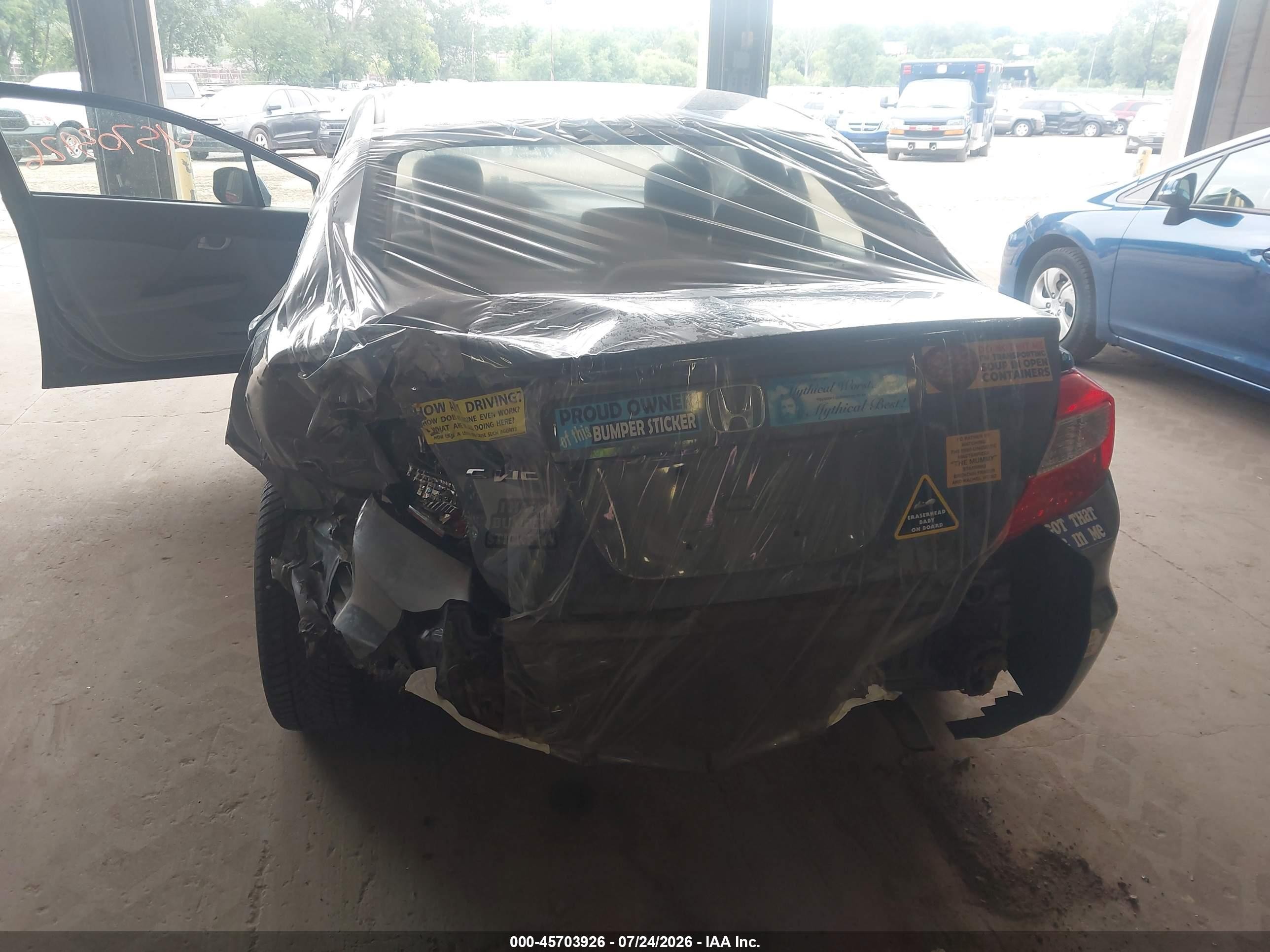 2012 Honda Civic Ex Gray vin: 2HGFB2F80CH312687