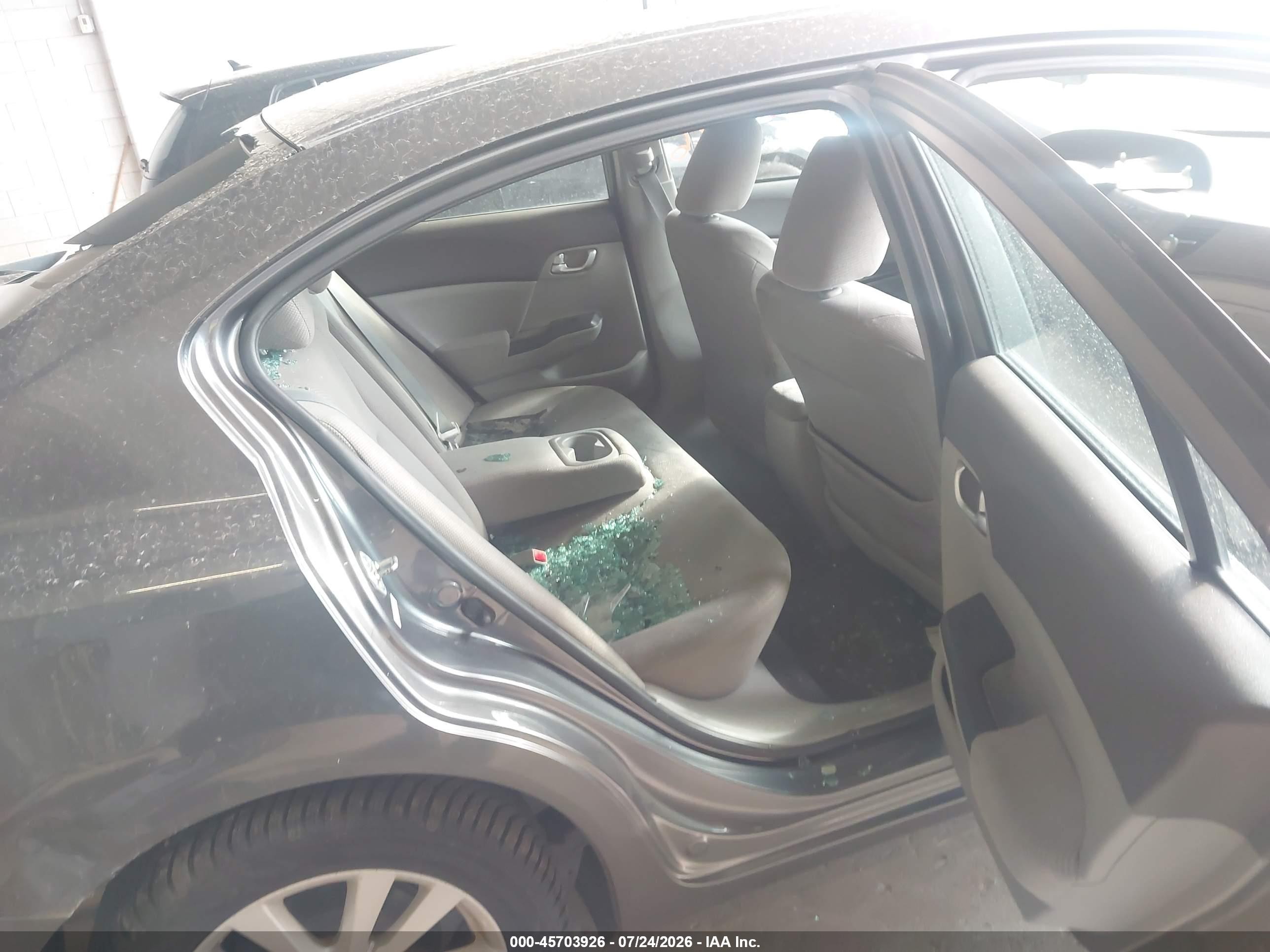2012 Honda Civic Ex Gray vin: 2HGFB2F80CH312687
