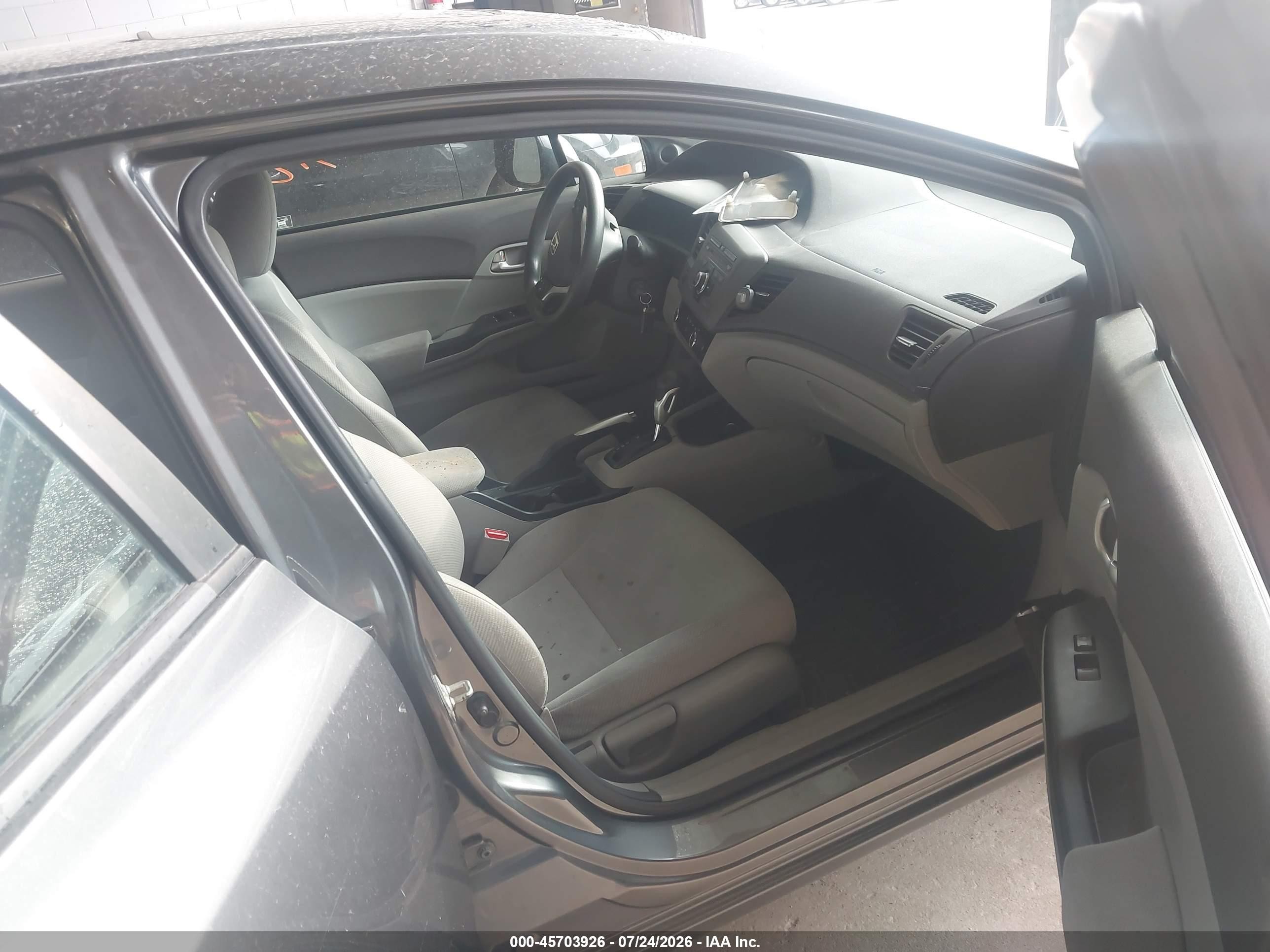 2012 Honda Civic Ex Gray vin: 2HGFB2F80CH312687