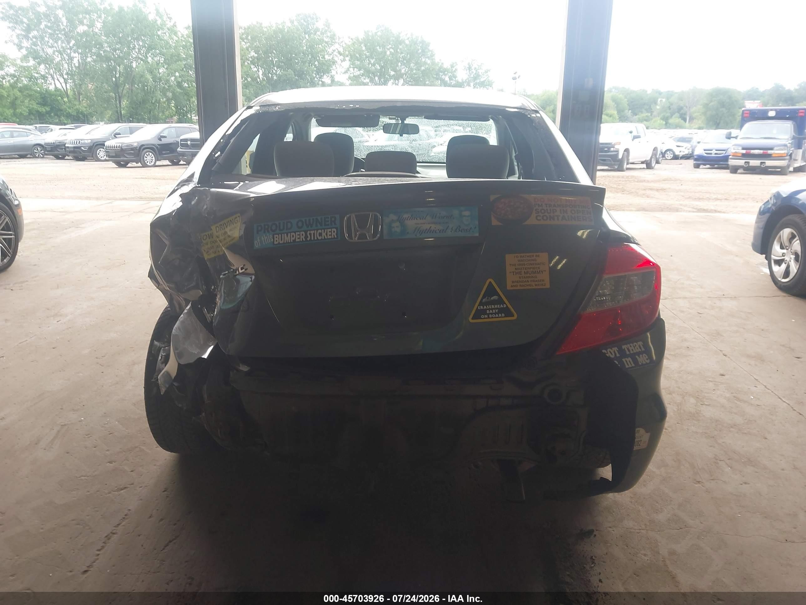 2012 Honda Civic Ex Gray vin: 2HGFB2F80CH312687