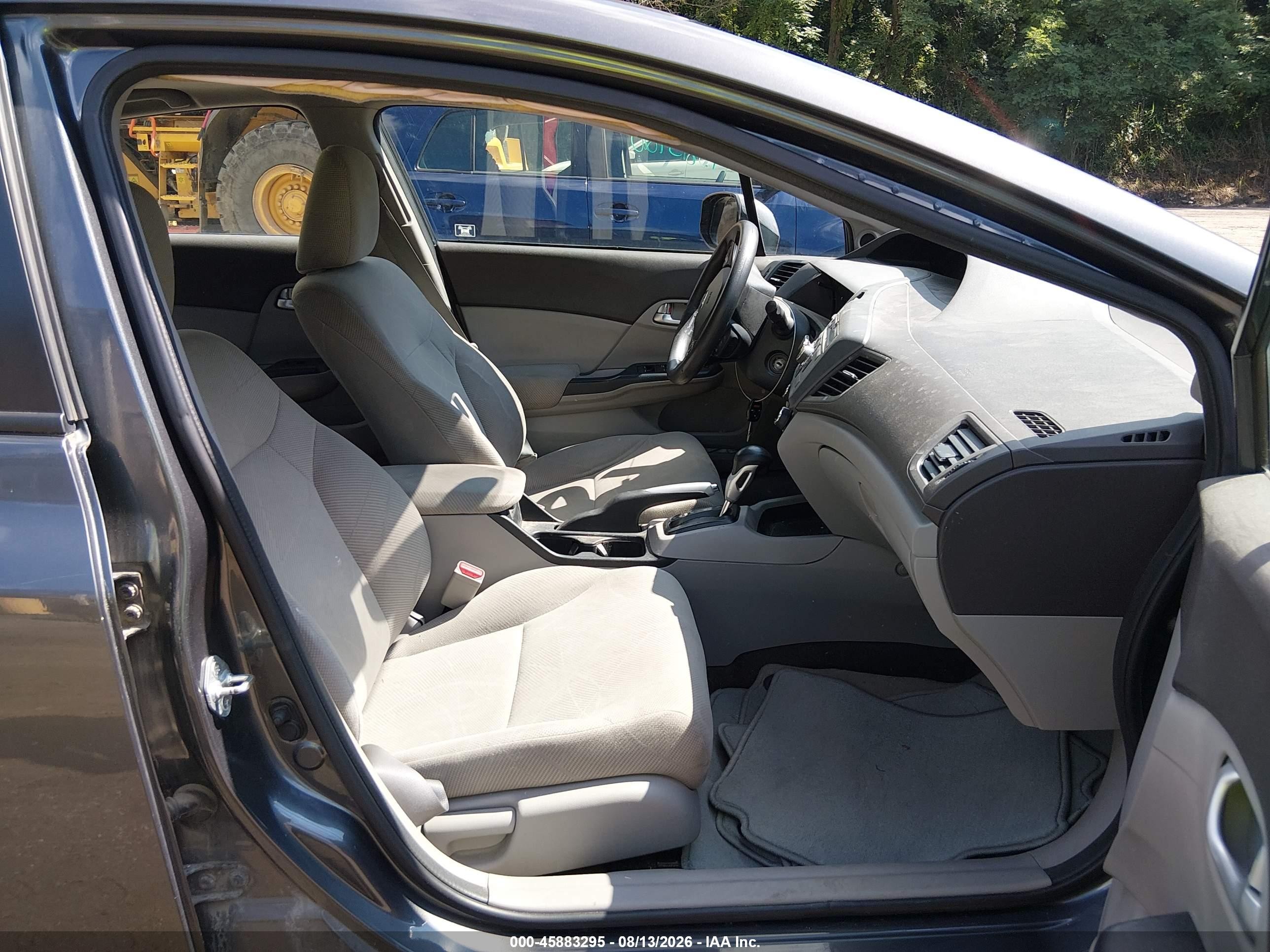 2012 Honda Civic Ex Серый vin: 2HGFB2F80CH502022