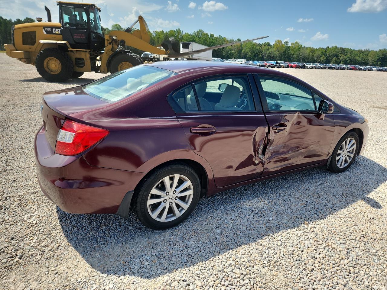 2012 Honda Civic Ex Бордовый vin: 2HGFB2F80CH579571