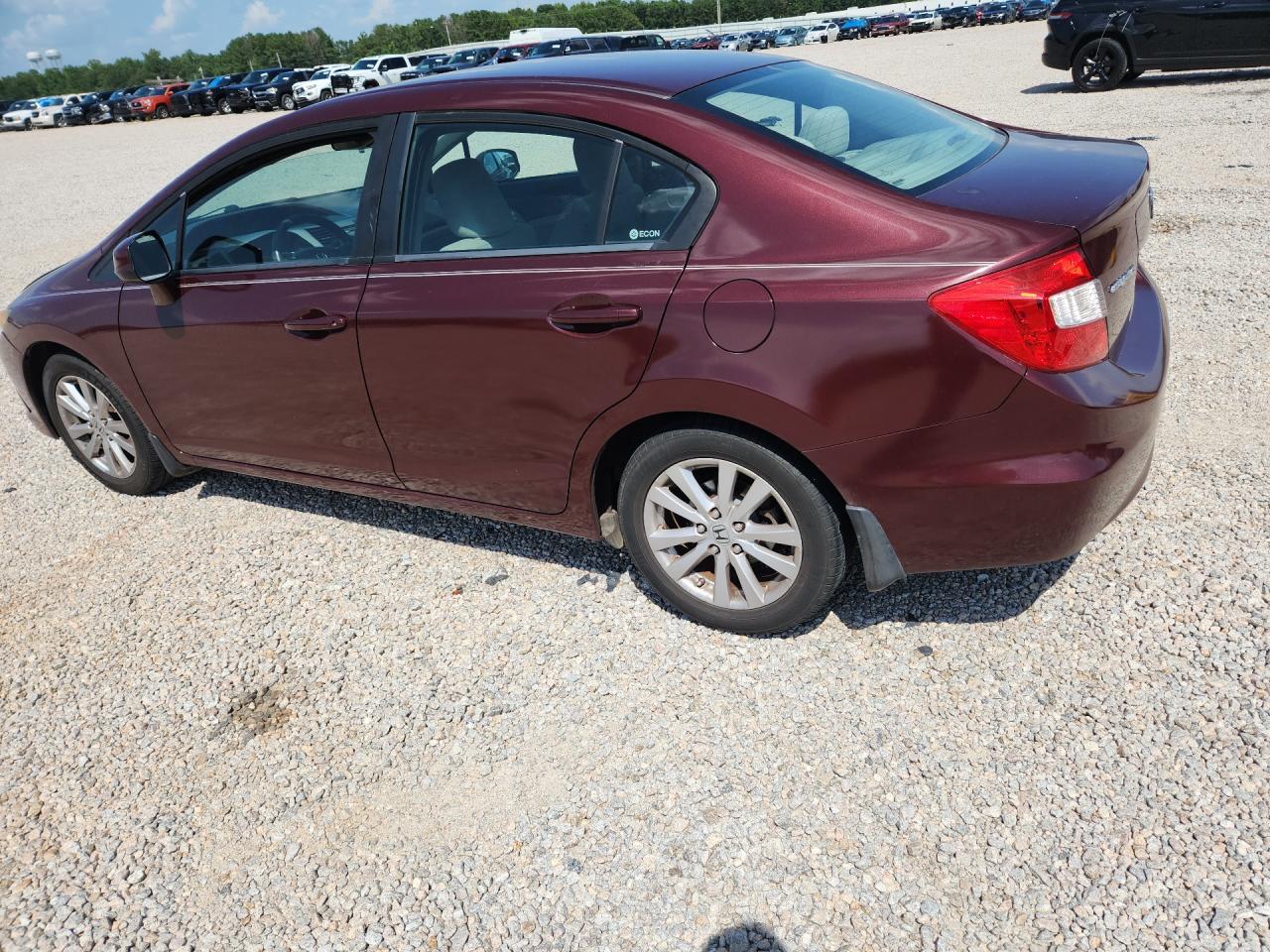 2012 Honda Civic Ex Бордовый vin: 2HGFB2F80CH579571