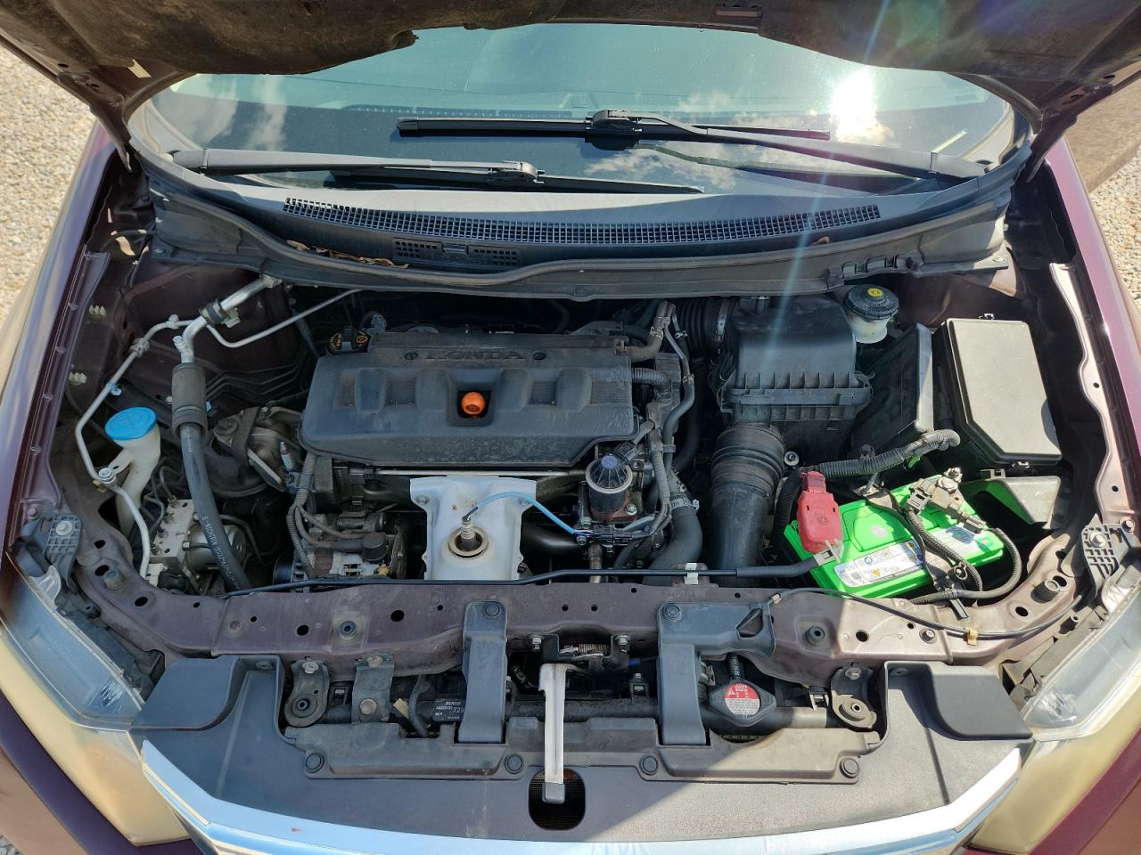 2012 Honda Civic Ex Бордовый vin: 2HGFB2F80CH579571
