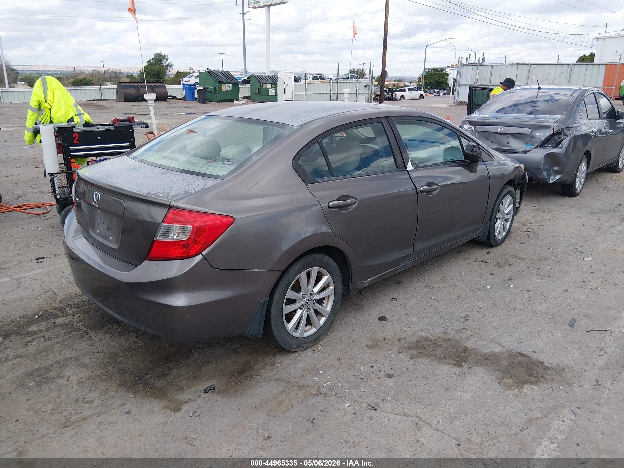 2012 Honda Civic Ex Коричневый vin: 2HGFB2F80CH581515