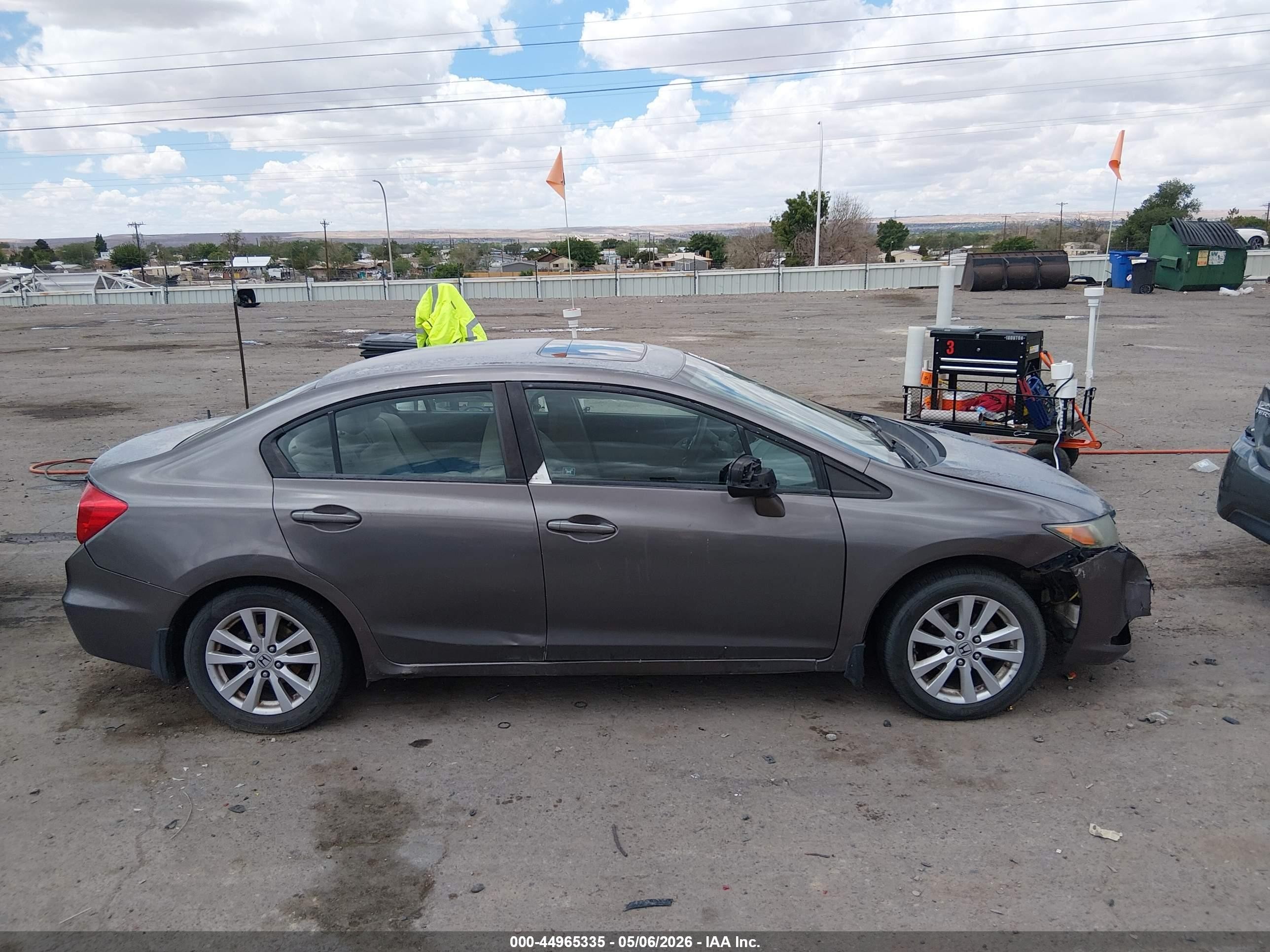 2012 Honda Civic Ex Коричневый vin: 2HGFB2F80CH581515