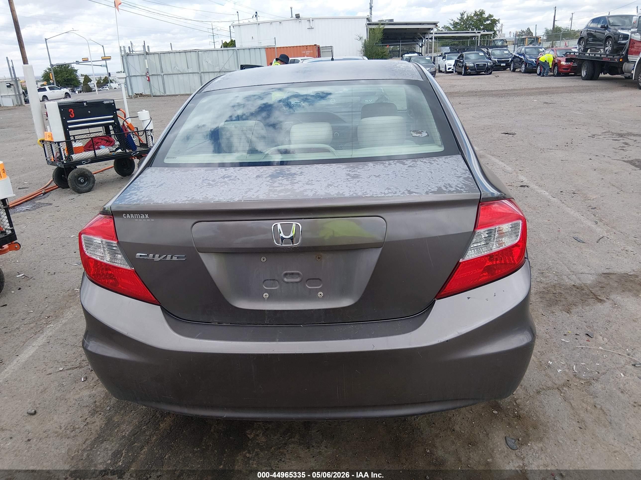 2012 Honda Civic Ex Коричневый vin: 2HGFB2F80CH581515