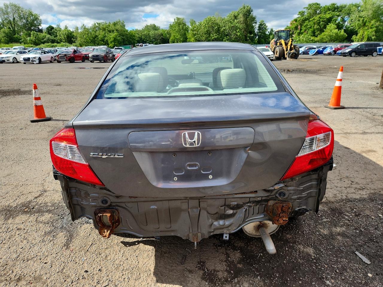 2012 Honda Civic Ex Gray vin: 2HGFB2F80CH599920