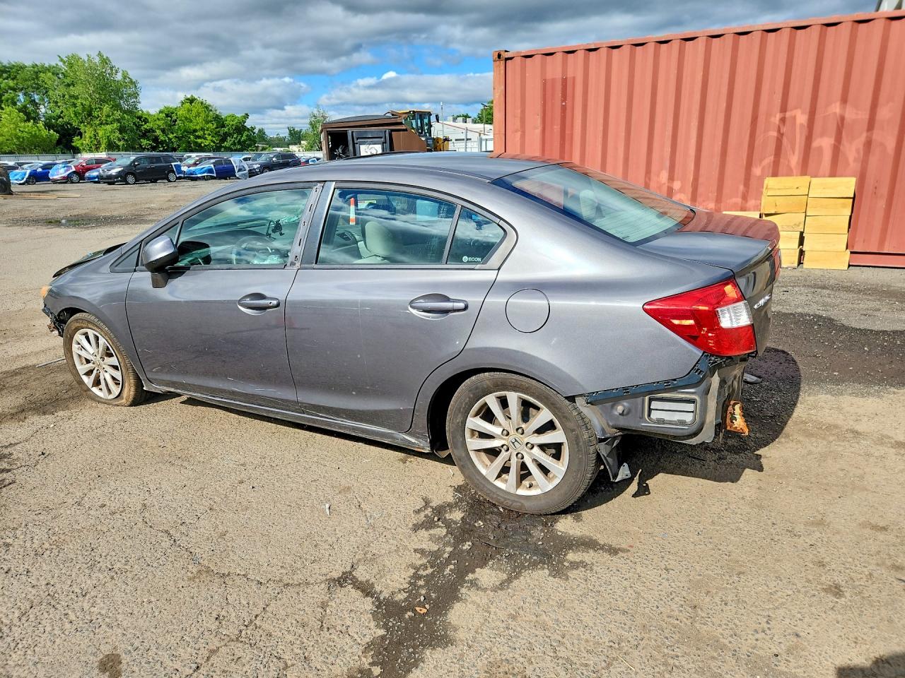 2012 Honda Civic Ex Gray vin: 2HGFB2F80CH599920