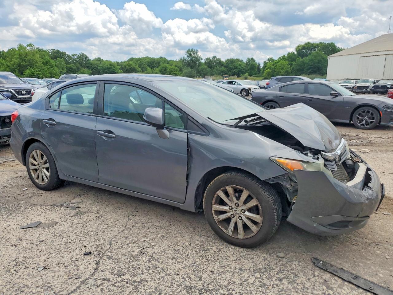 2012 Honda Civic Ex Charcoal vin: 2HGFB2F80CH612147