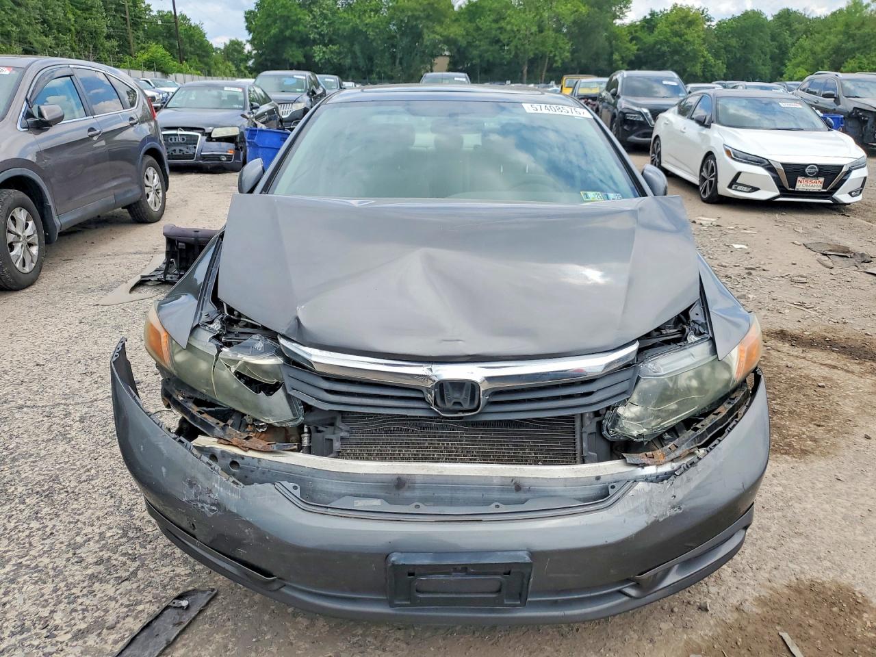 2012 Honda Civic Ex Charcoal vin: 2HGFB2F80CH612147