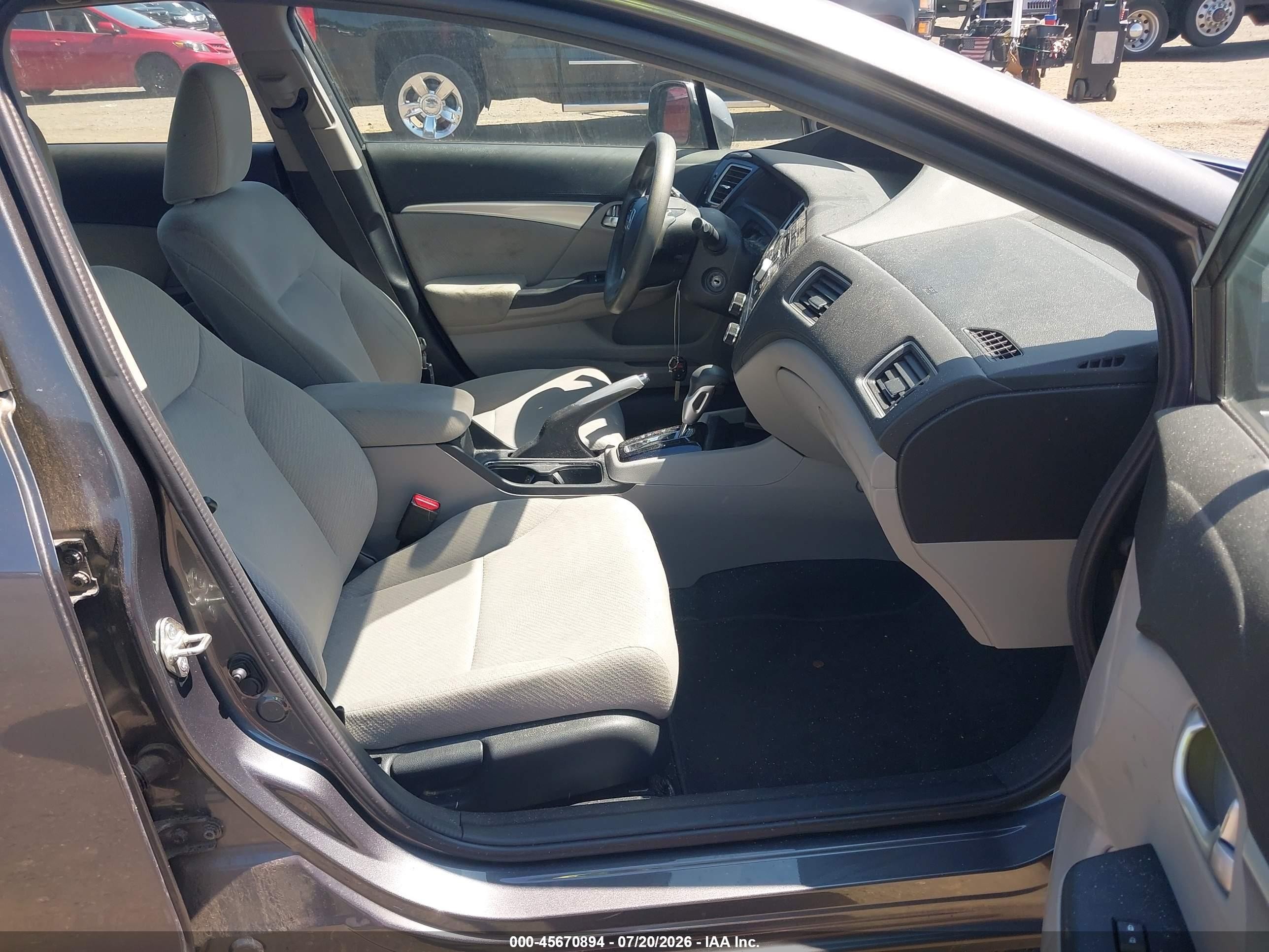 2013 Honda Civic Ex Gray vin: 2HGFB2F80DH506847