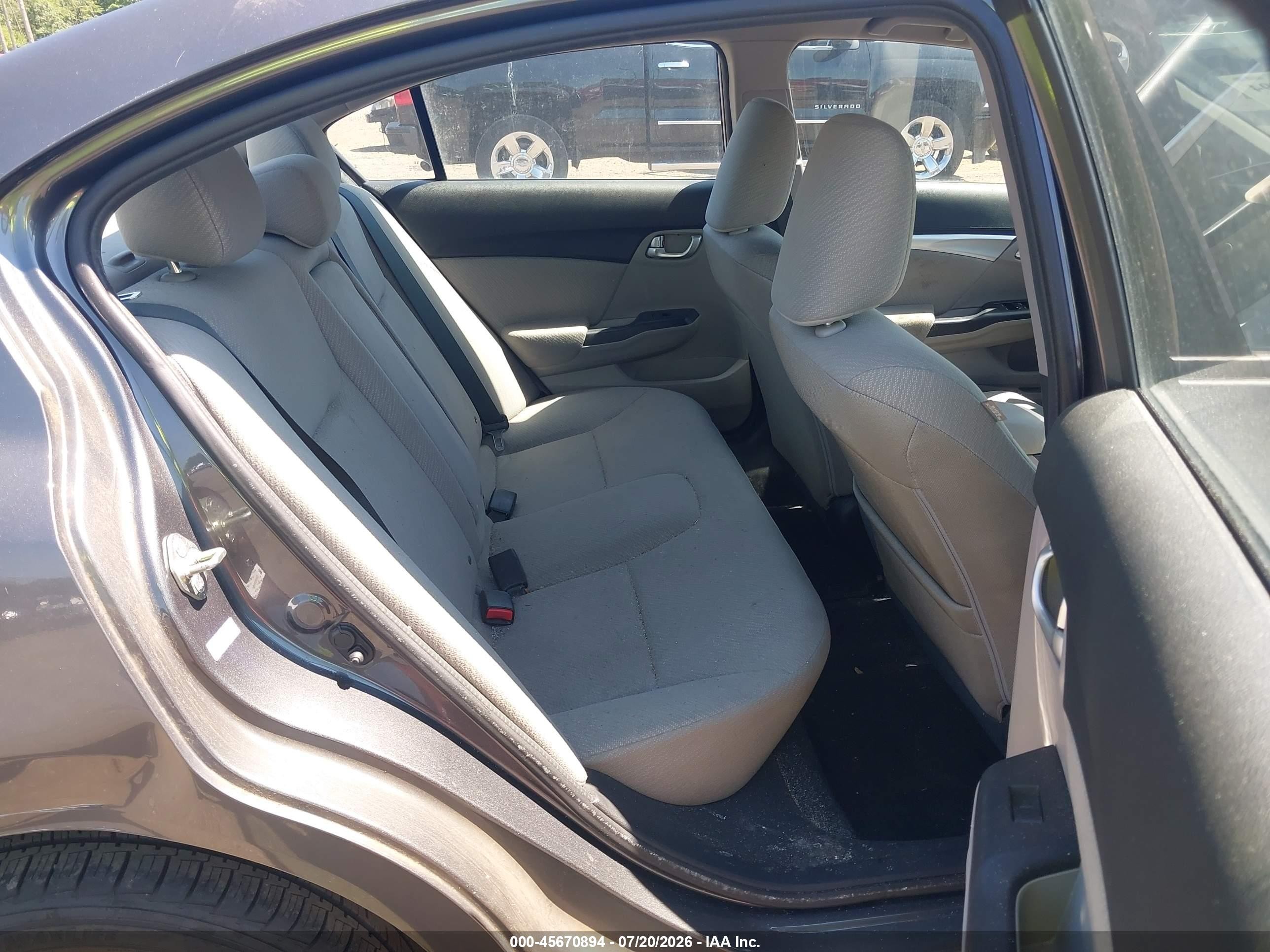 2013 Honda Civic Ex Gray vin: 2HGFB2F80DH506847