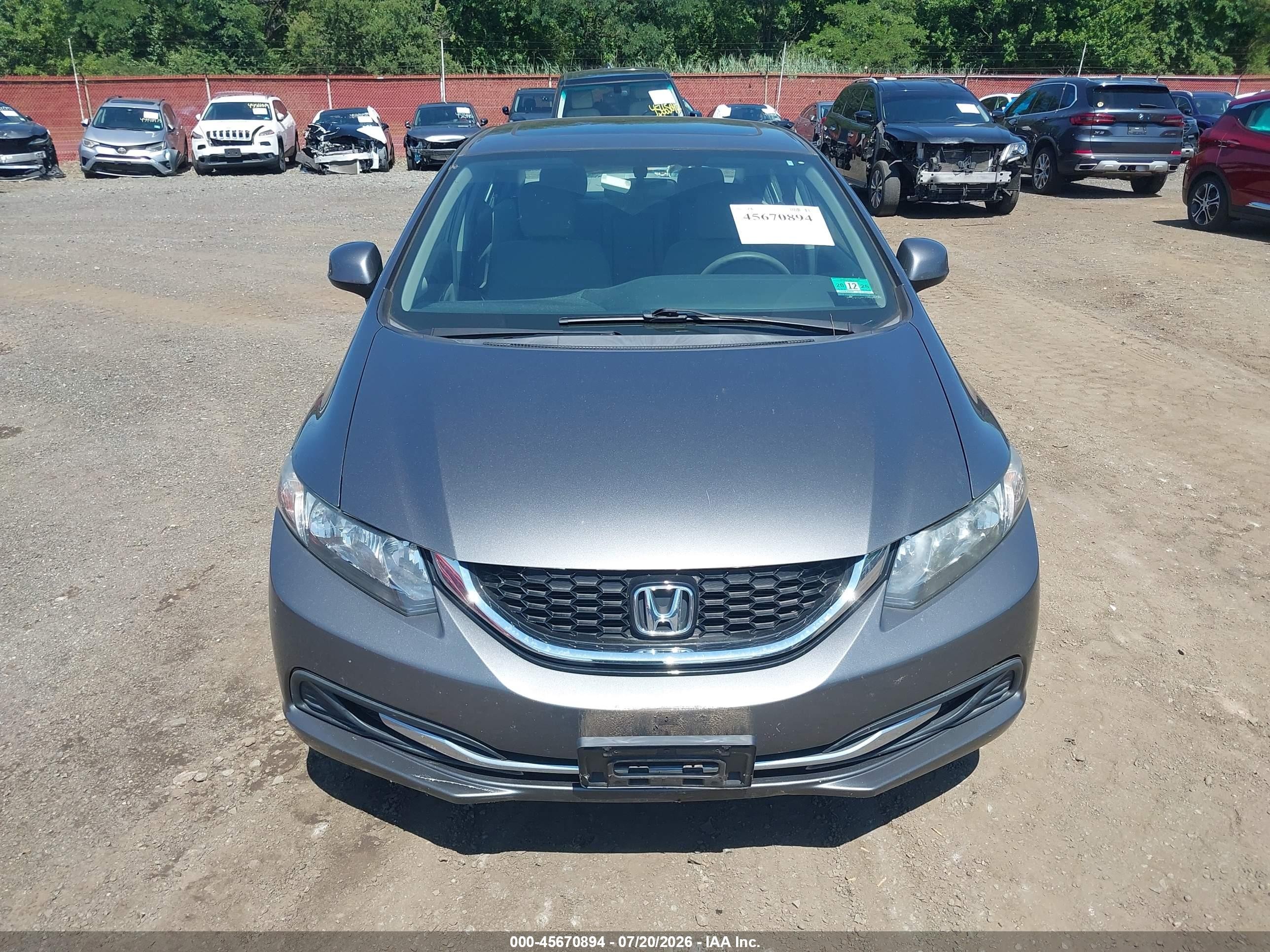 2013 Honda Civic Ex Gray vin: 2HGFB2F80DH506847