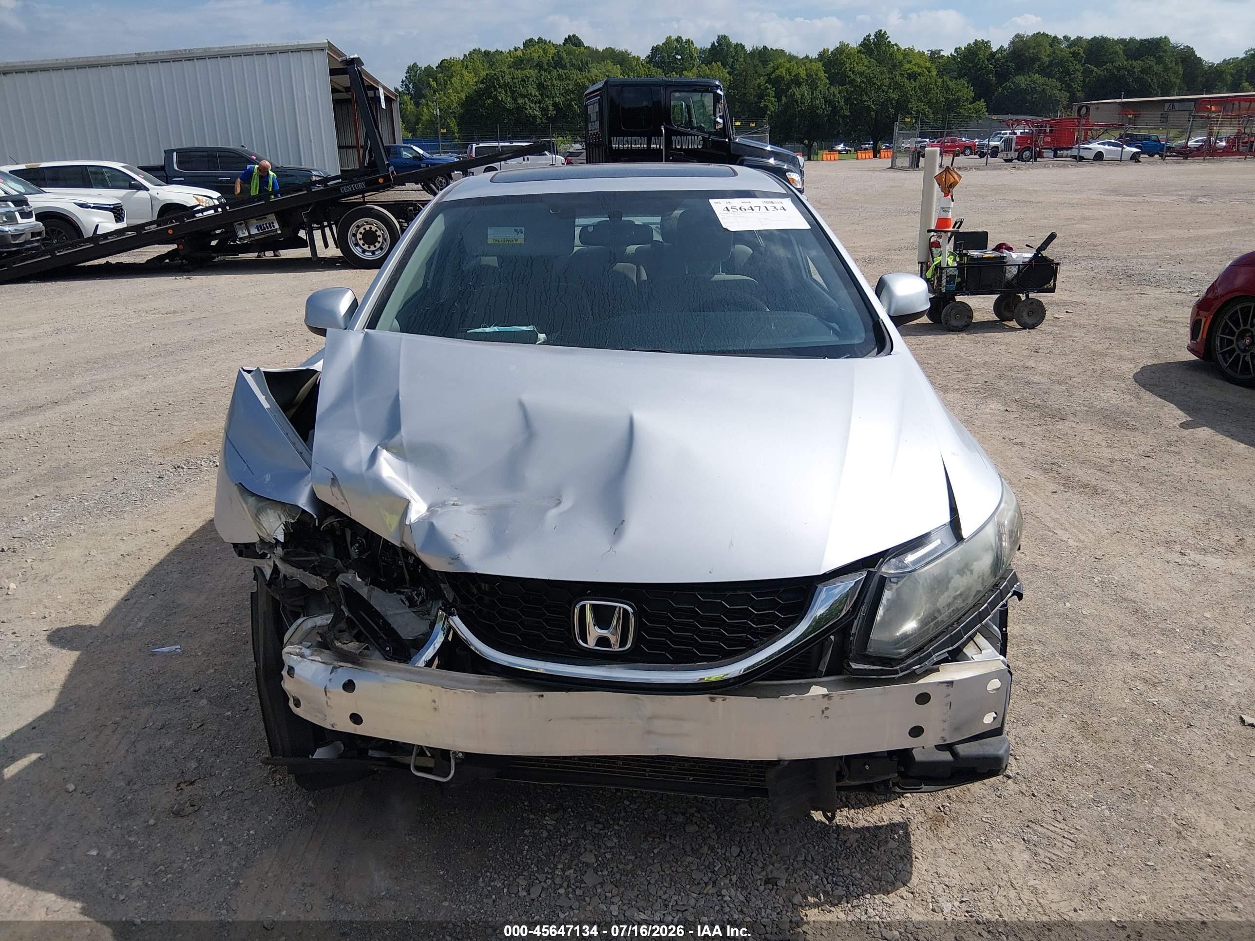2013 Honda Civic Ex Silver vin: 2HGFB2F80DH507495