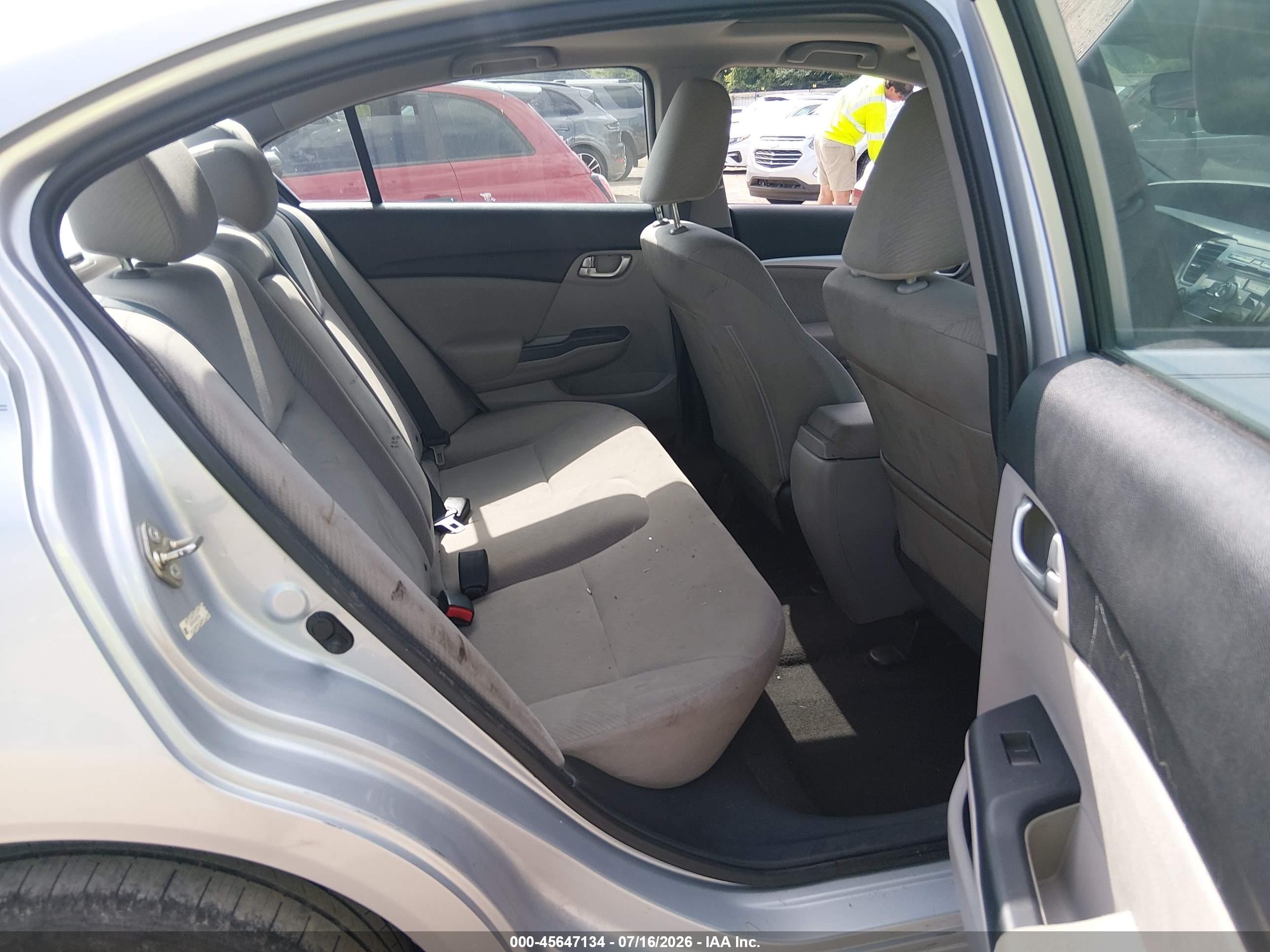 2013 Honda Civic Ex Silver vin: 2HGFB2F80DH507495