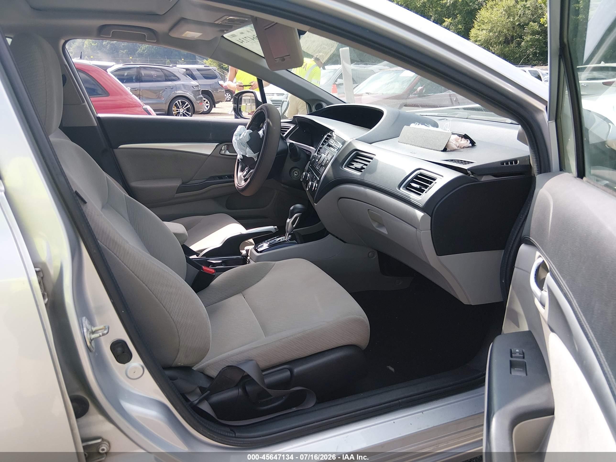 2013 Honda Civic Ex Silver vin: 2HGFB2F80DH507495