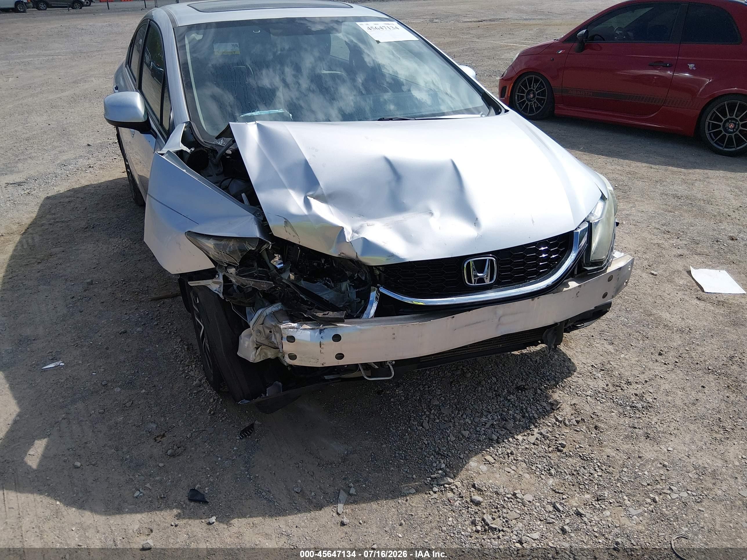 2013 Honda Civic Ex Silver vin: 2HGFB2F80DH507495