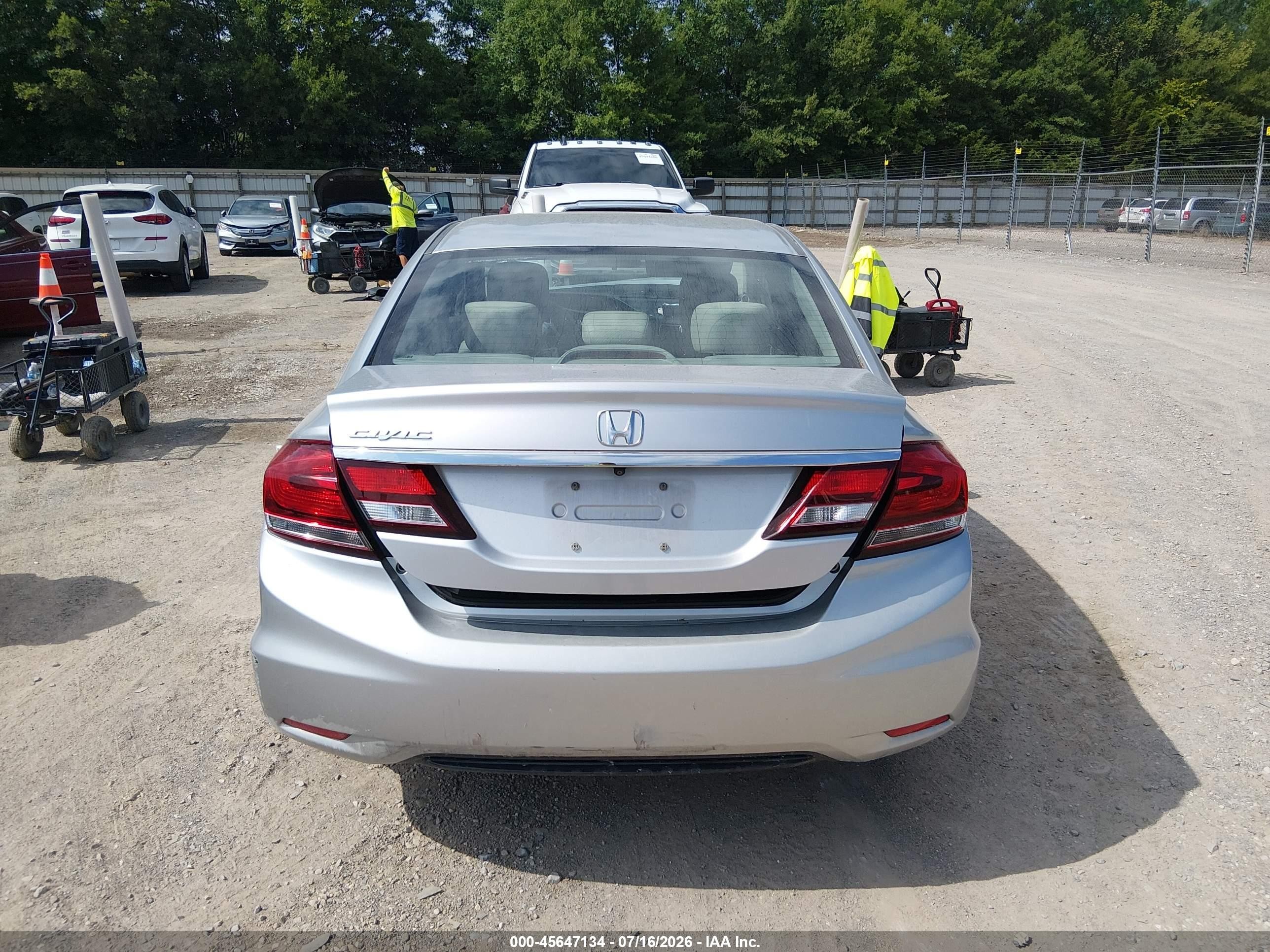 2013 Honda Civic Ex Silver vin: 2HGFB2F80DH507495