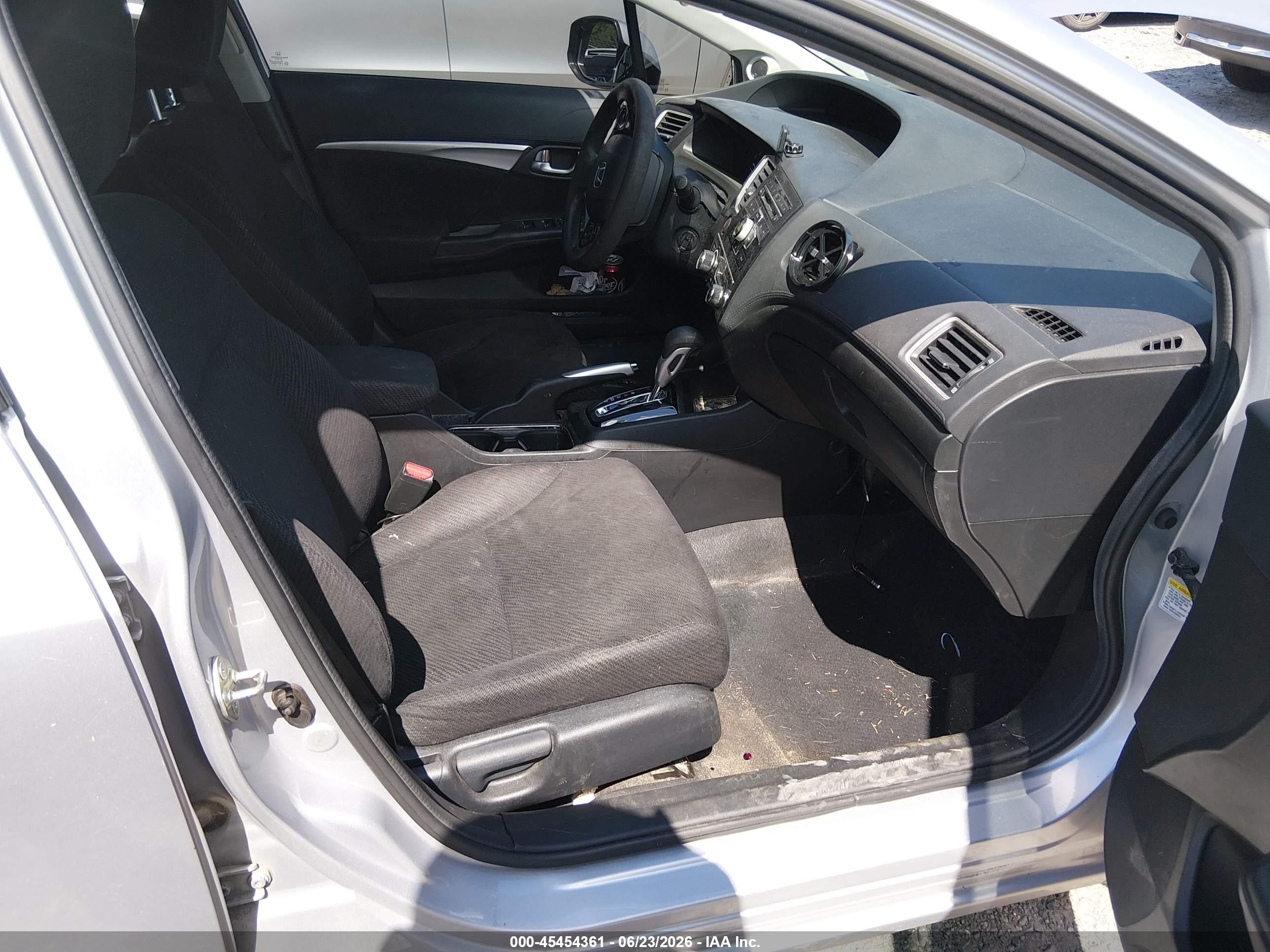 2013 Honda Civic Ex Silver vin: 2HGFB2F80DH508842