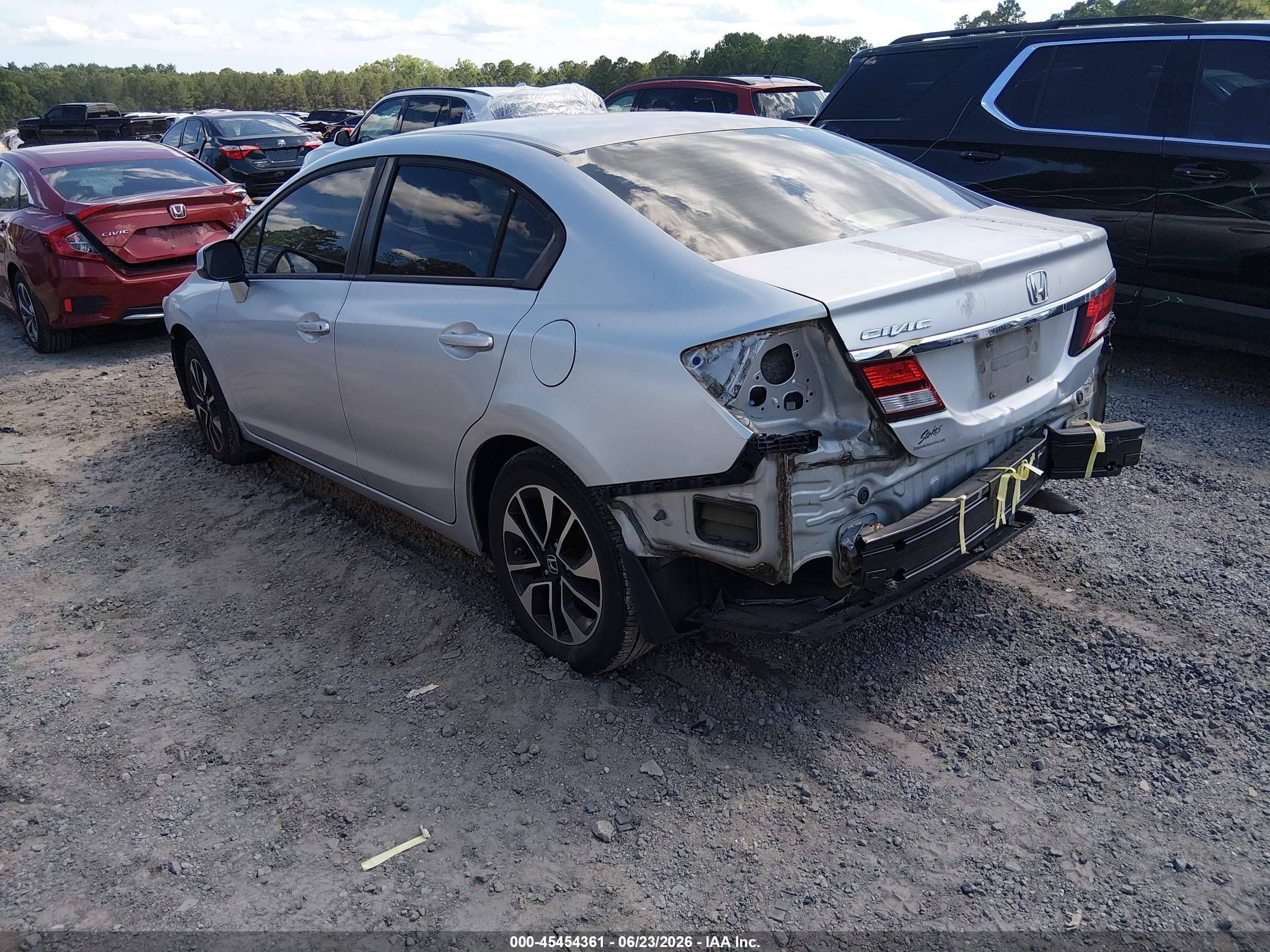 2013 Honda Civic Ex Silver vin: 2HGFB2F80DH508842