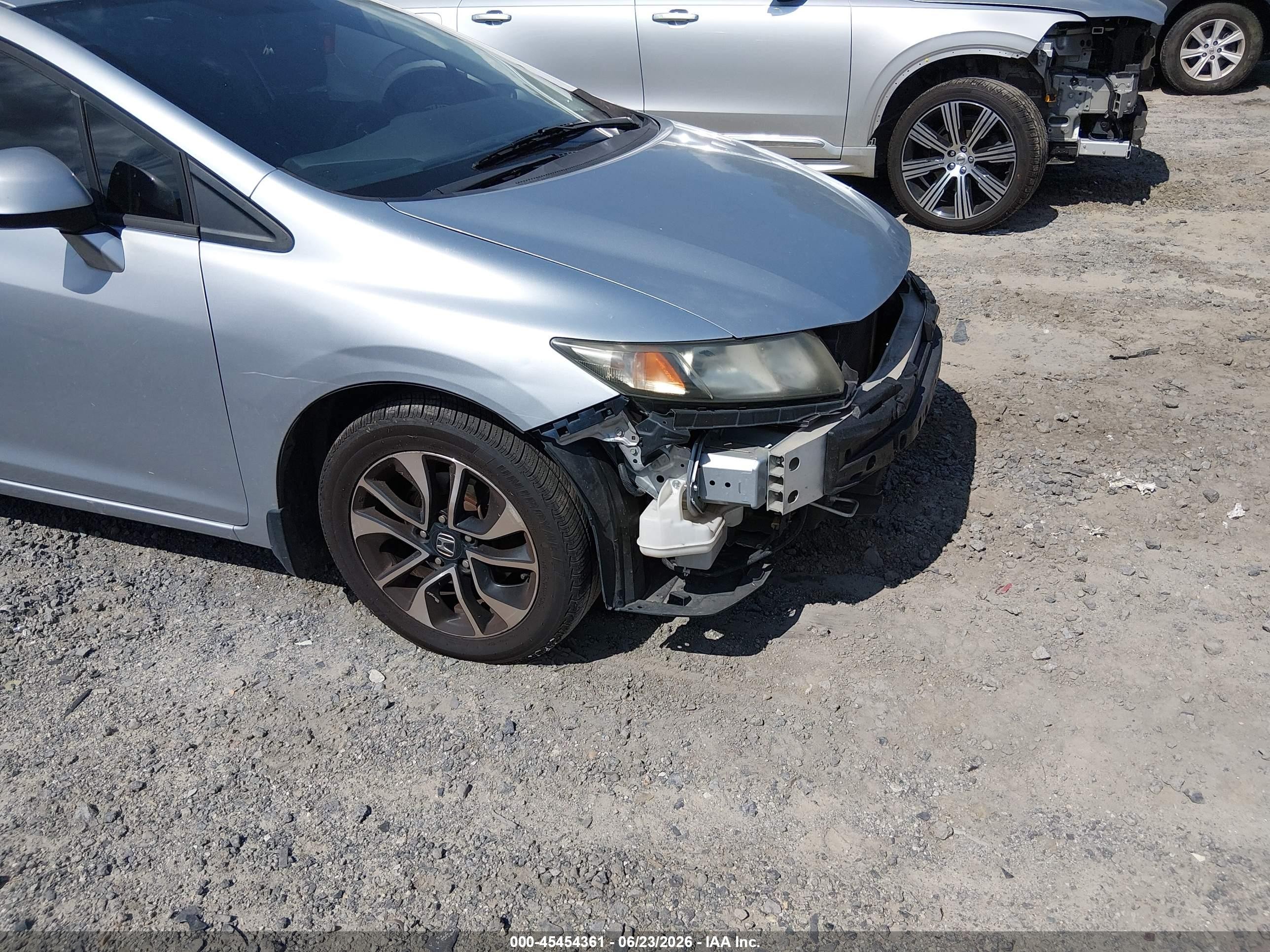 2013 Honda Civic Ex Silver vin: 2HGFB2F80DH508842
