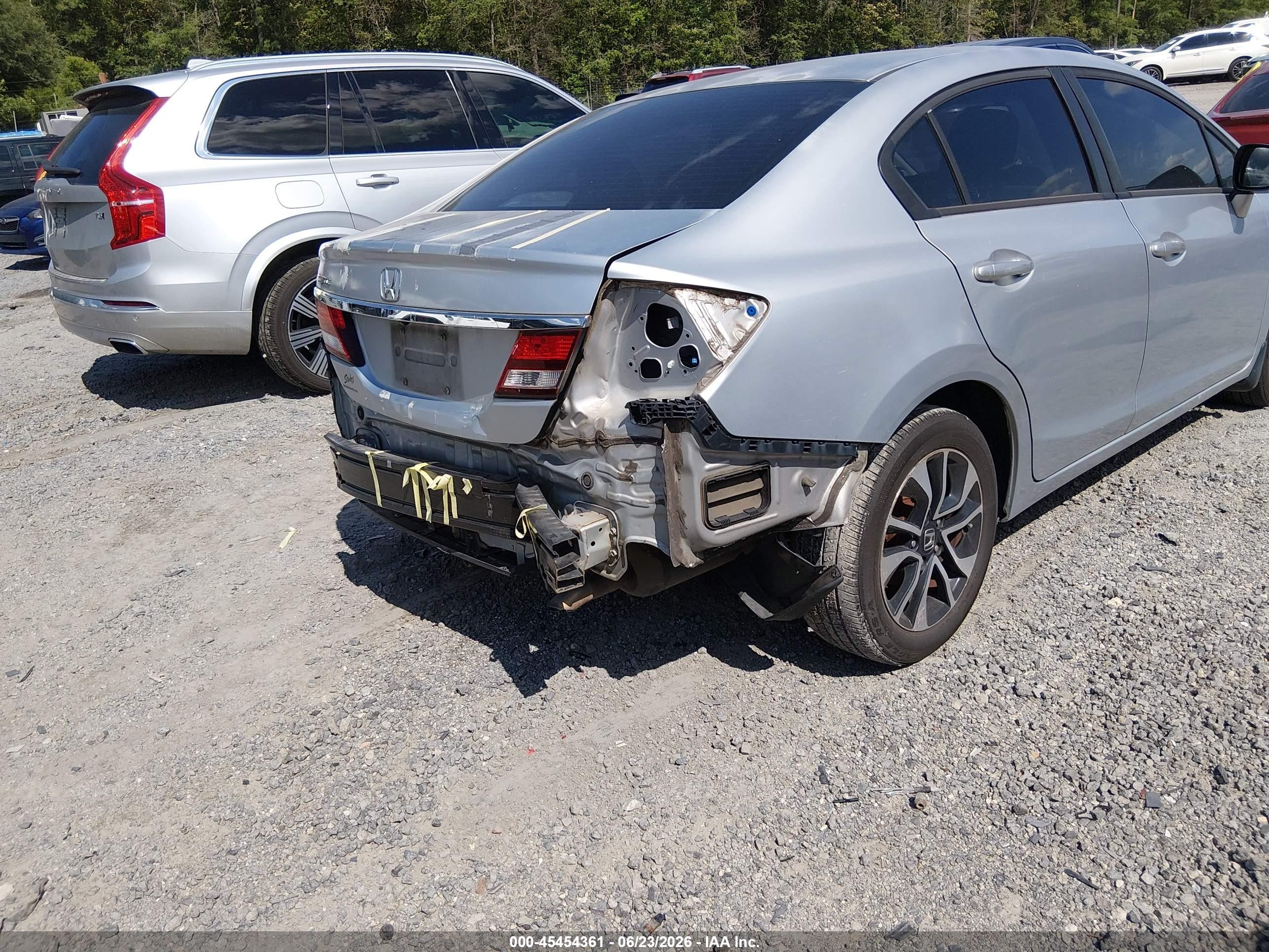 2013 Honda Civic Ex Silver vin: 2HGFB2F80DH508842