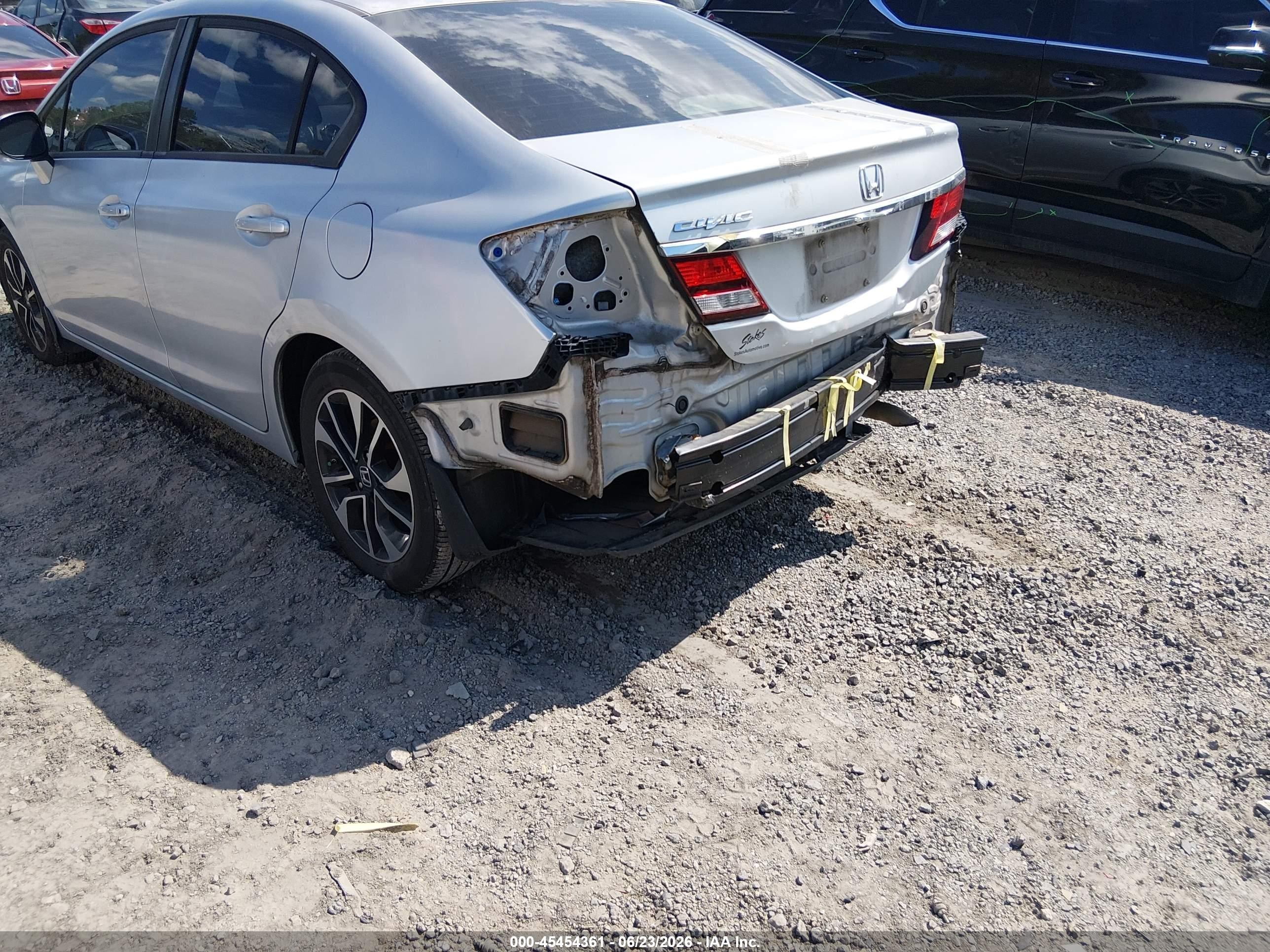 2013 Honda Civic Ex Silver vin: 2HGFB2F80DH508842