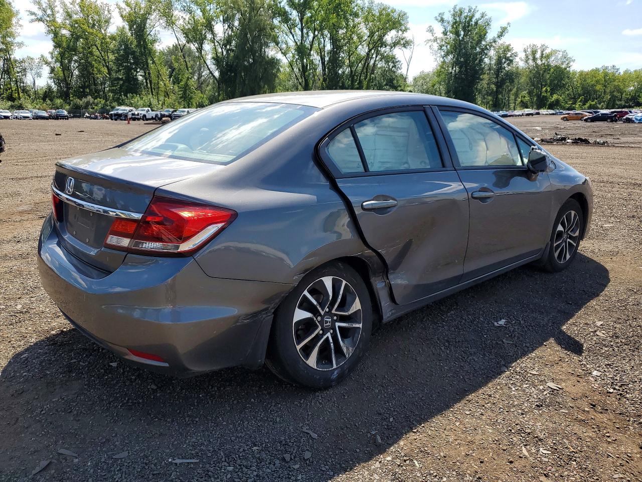 2013 Honda Civic Ex Gray vin: 2HGFB2F80DH517296