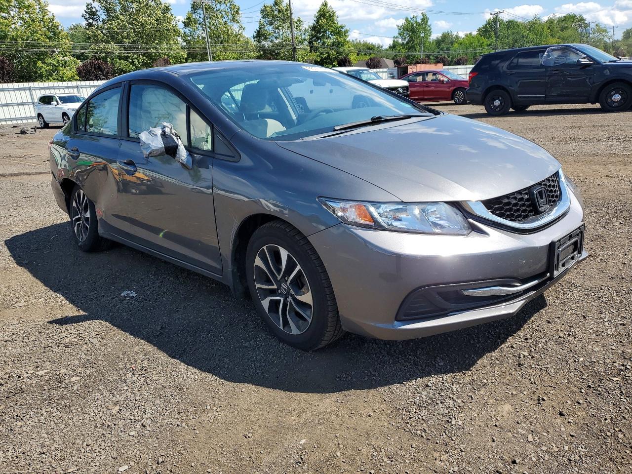 2013 Honda Civic Ex Gray vin: 2HGFB2F80DH517296
