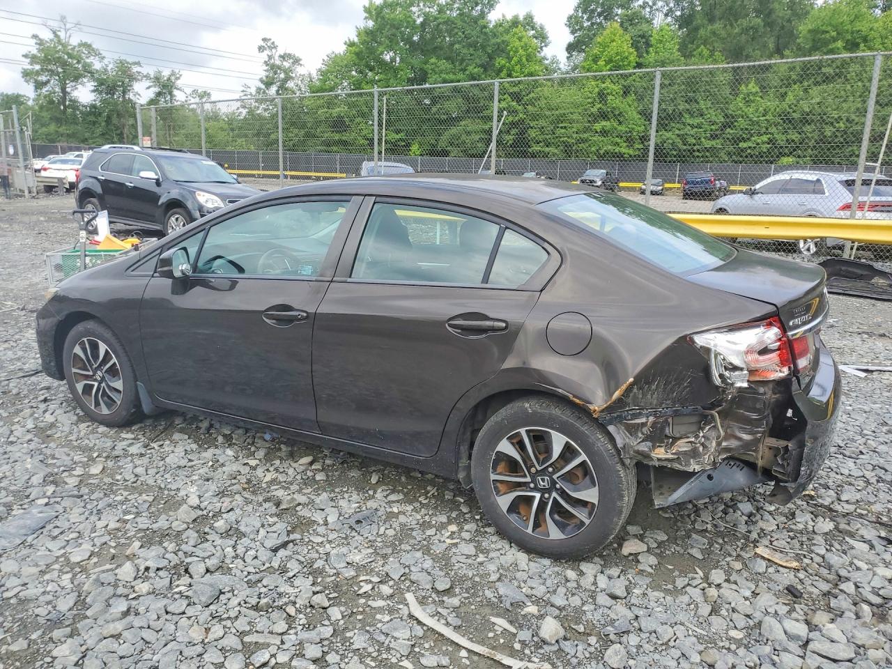 2013 Honda Civic Ex Brown vin: 2HGFB2F80DH532574