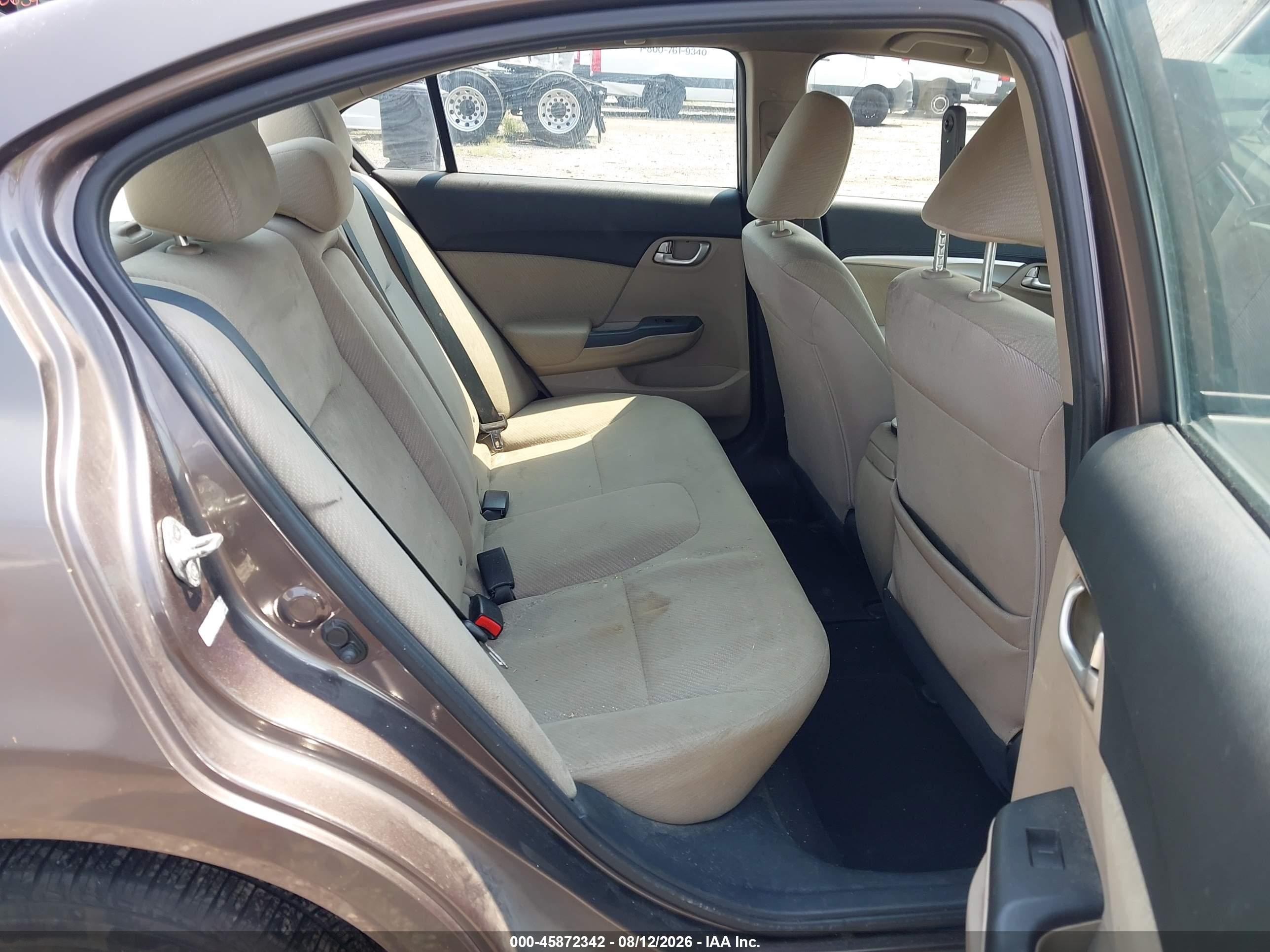 2013 Honda Civic Ex Gray vin: 2HGFB2F80DH542070