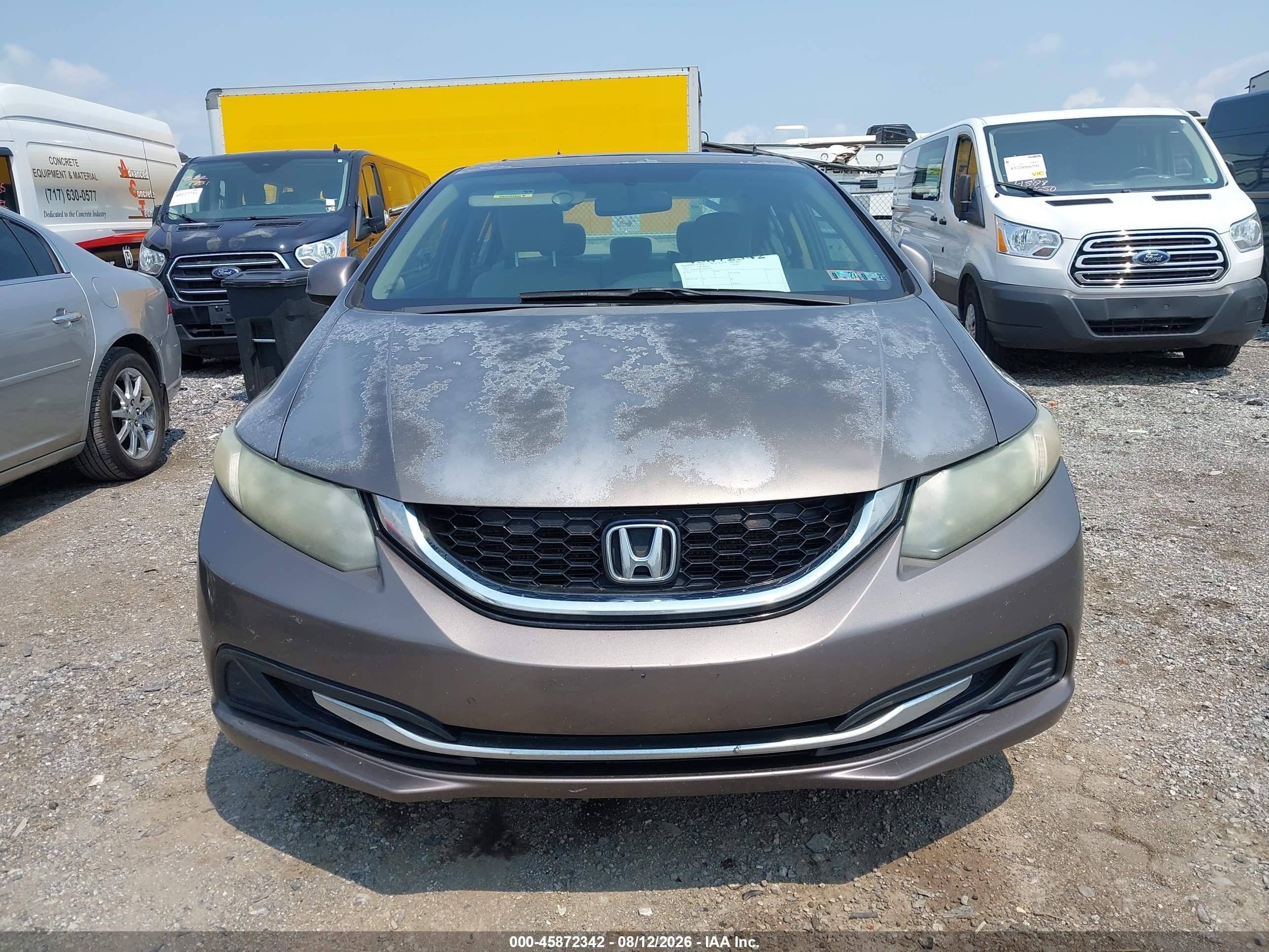 2013 Honda Civic Ex Gray vin: 2HGFB2F80DH542070
