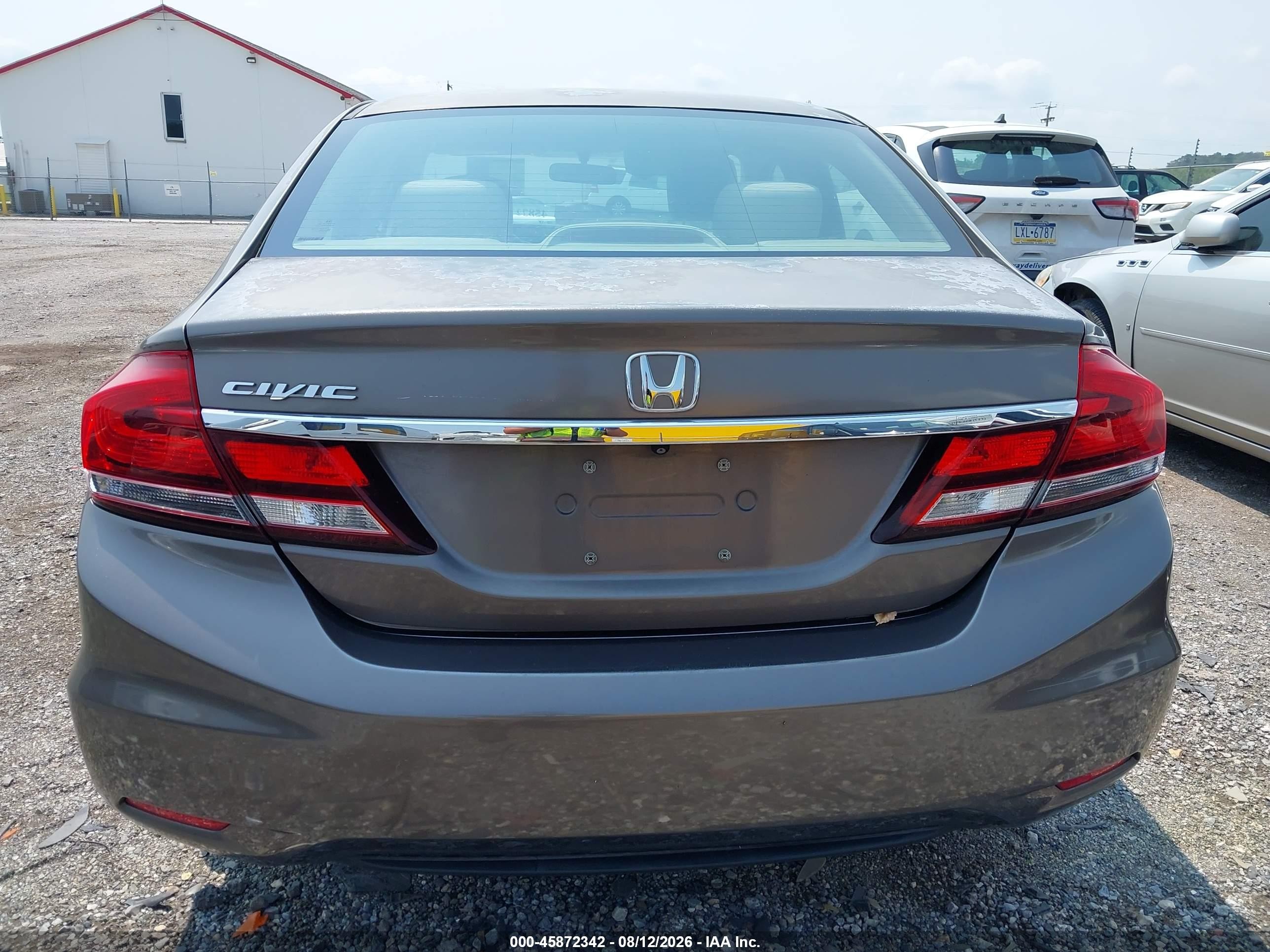 2013 Honda Civic Ex Gray vin: 2HGFB2F80DH542070