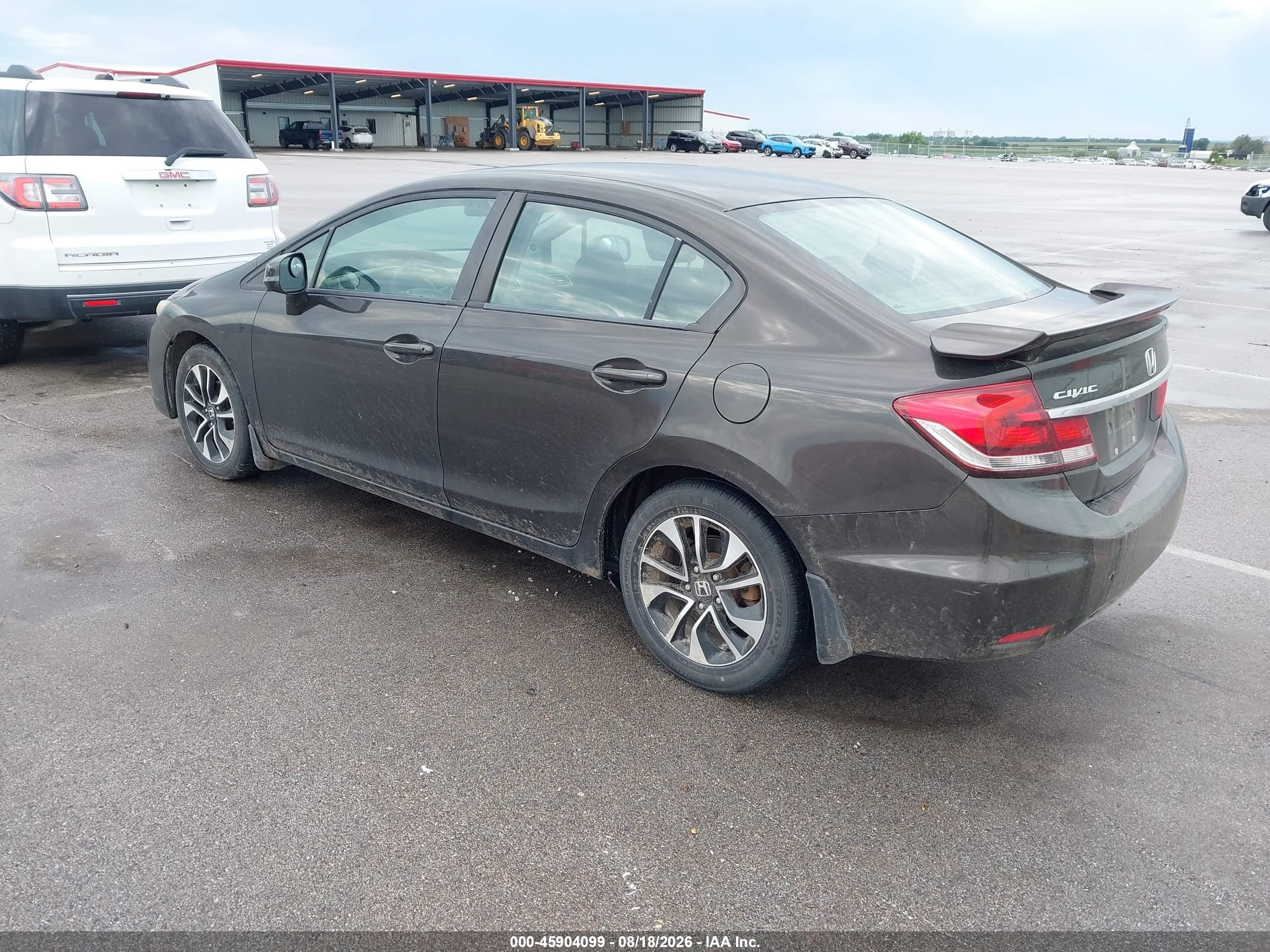 2013 Honda Civic Ex Gray vin: 2HGFB2F80DH555661