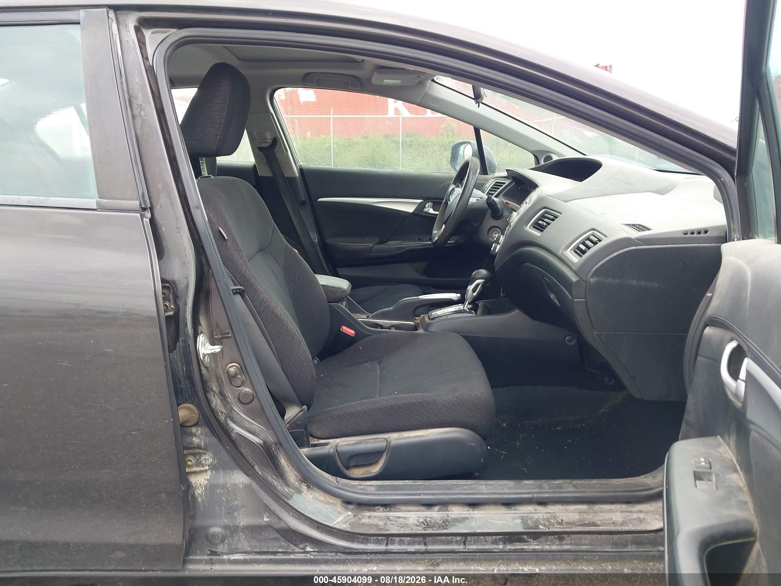 2013 Honda Civic Ex Gray vin: 2HGFB2F80DH555661