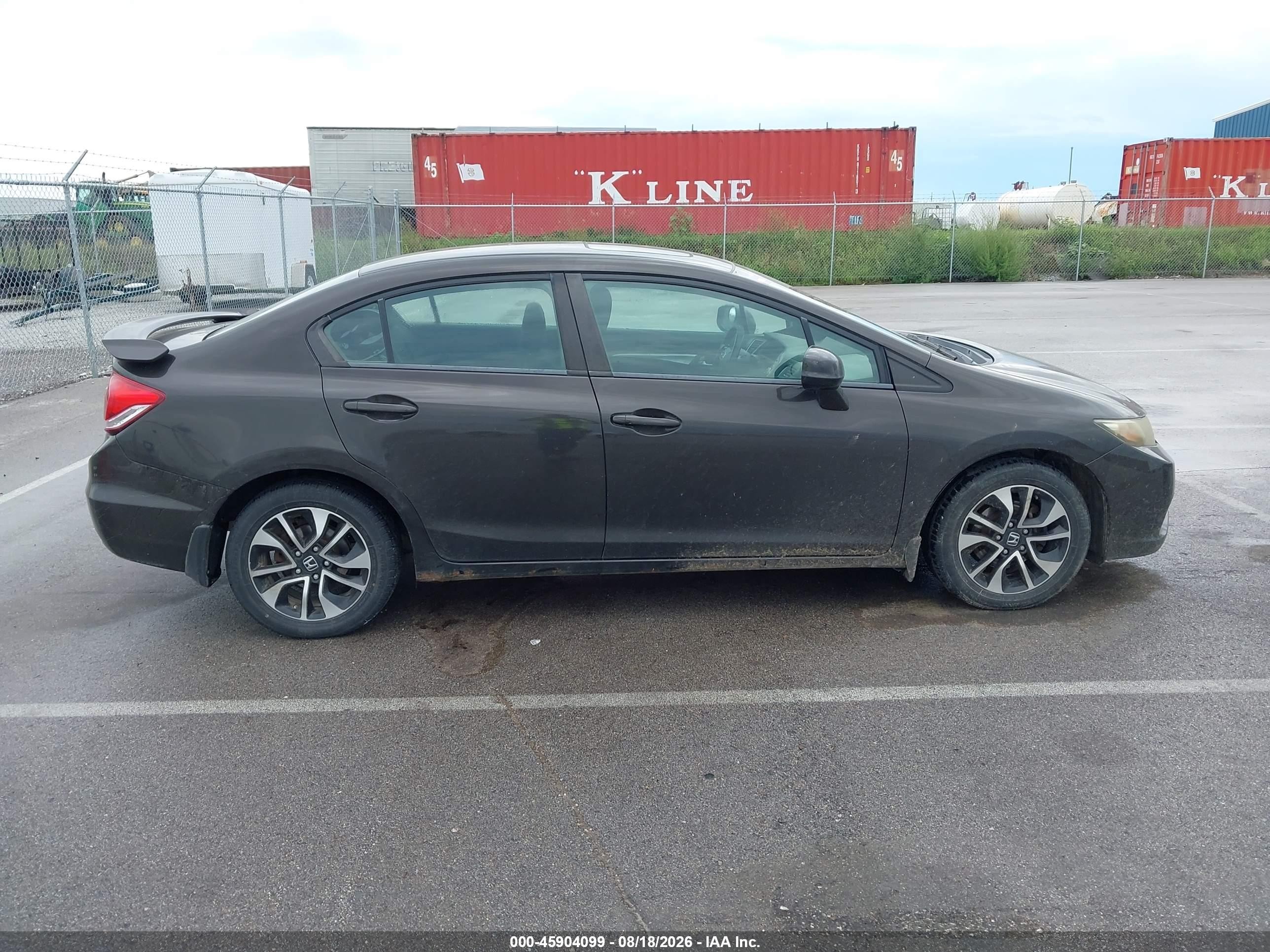 2013 Honda Civic Ex Gray vin: 2HGFB2F80DH555661