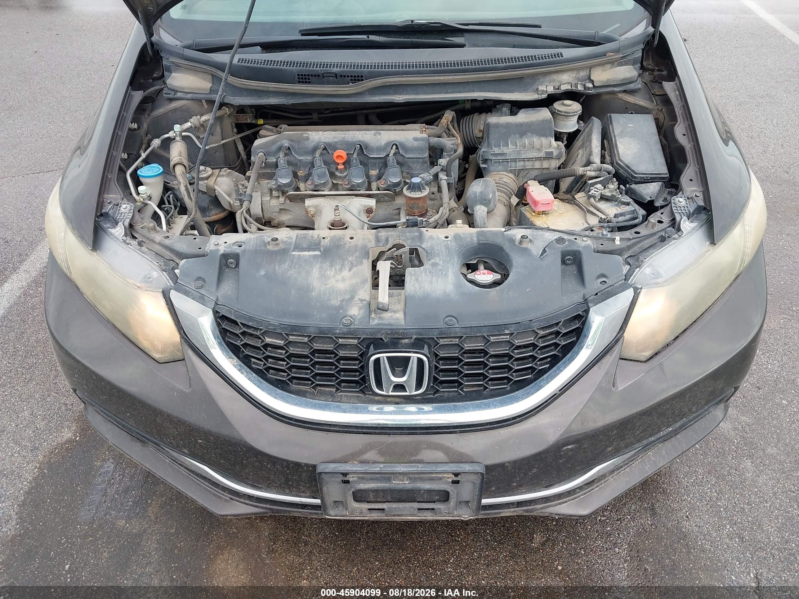 2013 Honda Civic Ex Gray vin: 2HGFB2F80DH555661