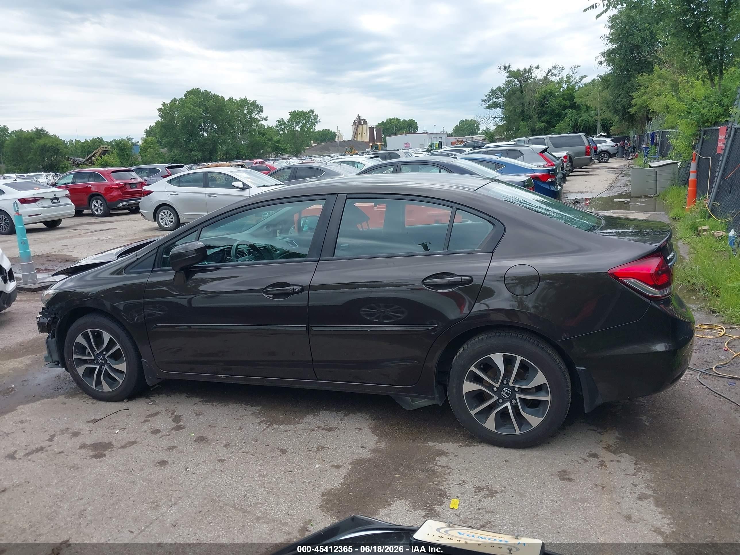 2014 Honda Civic Ex Коричневый vin: 2HGFB2F80EH529644