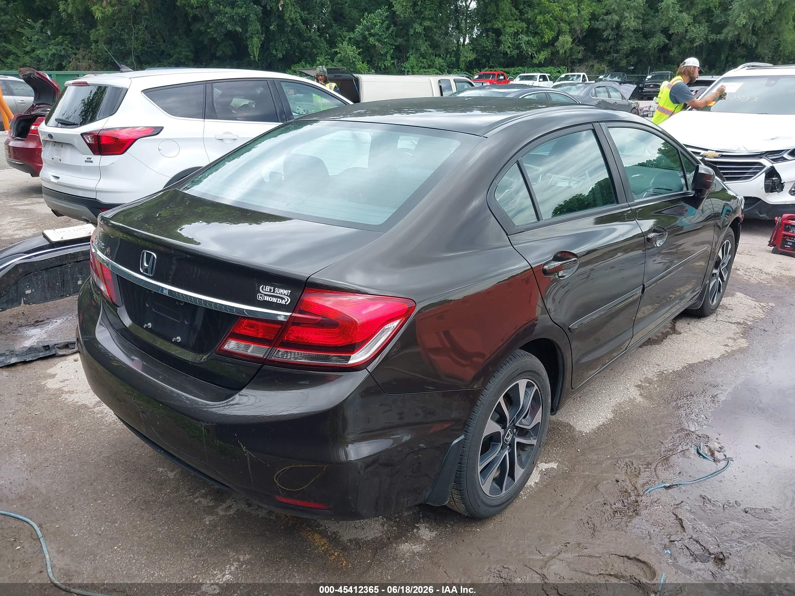 2014 Honda Civic Ex Коричневый vin: 2HGFB2F80EH529644