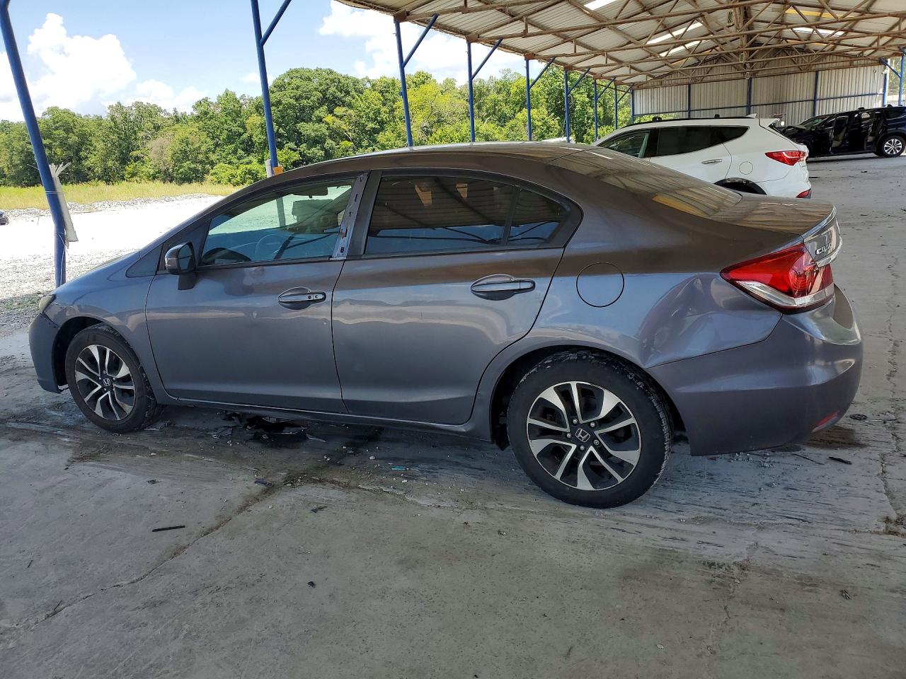 2014 Honda Civic Ex Gray vin: 2HGFB2F80EH533905