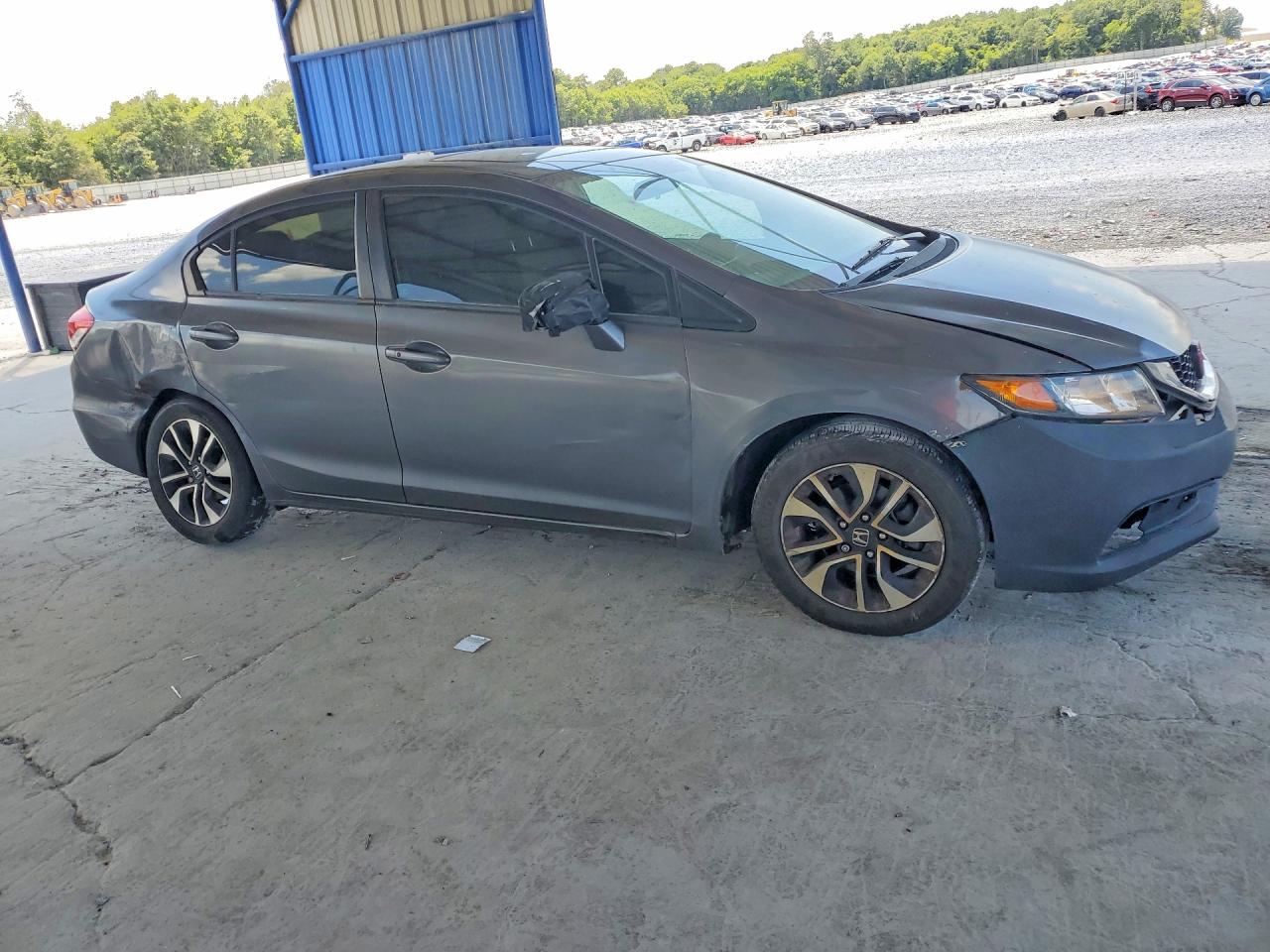 2014 Honda Civic Ex Gray vin: 2HGFB2F80EH533905