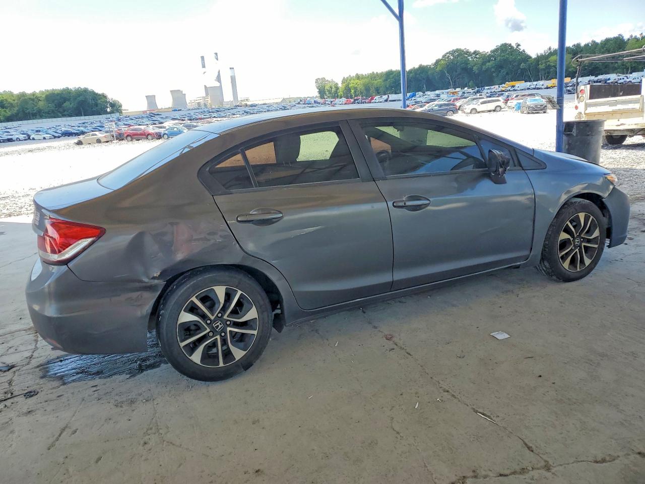 2014 Honda Civic Ex Gray vin: 2HGFB2F80EH533905