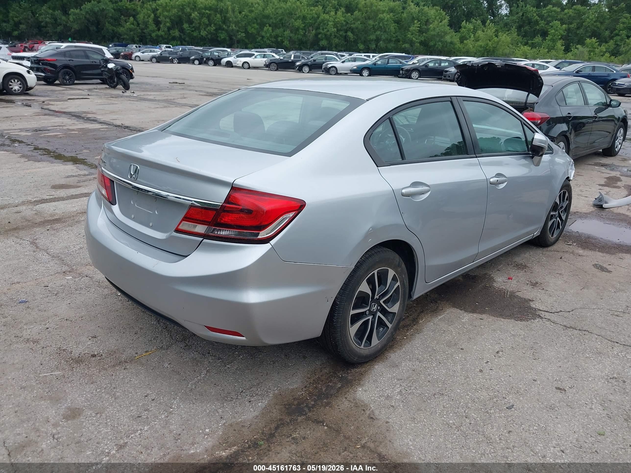 2014 Honda Civic Ex Silver vin: 2HGFB2F80EH537369