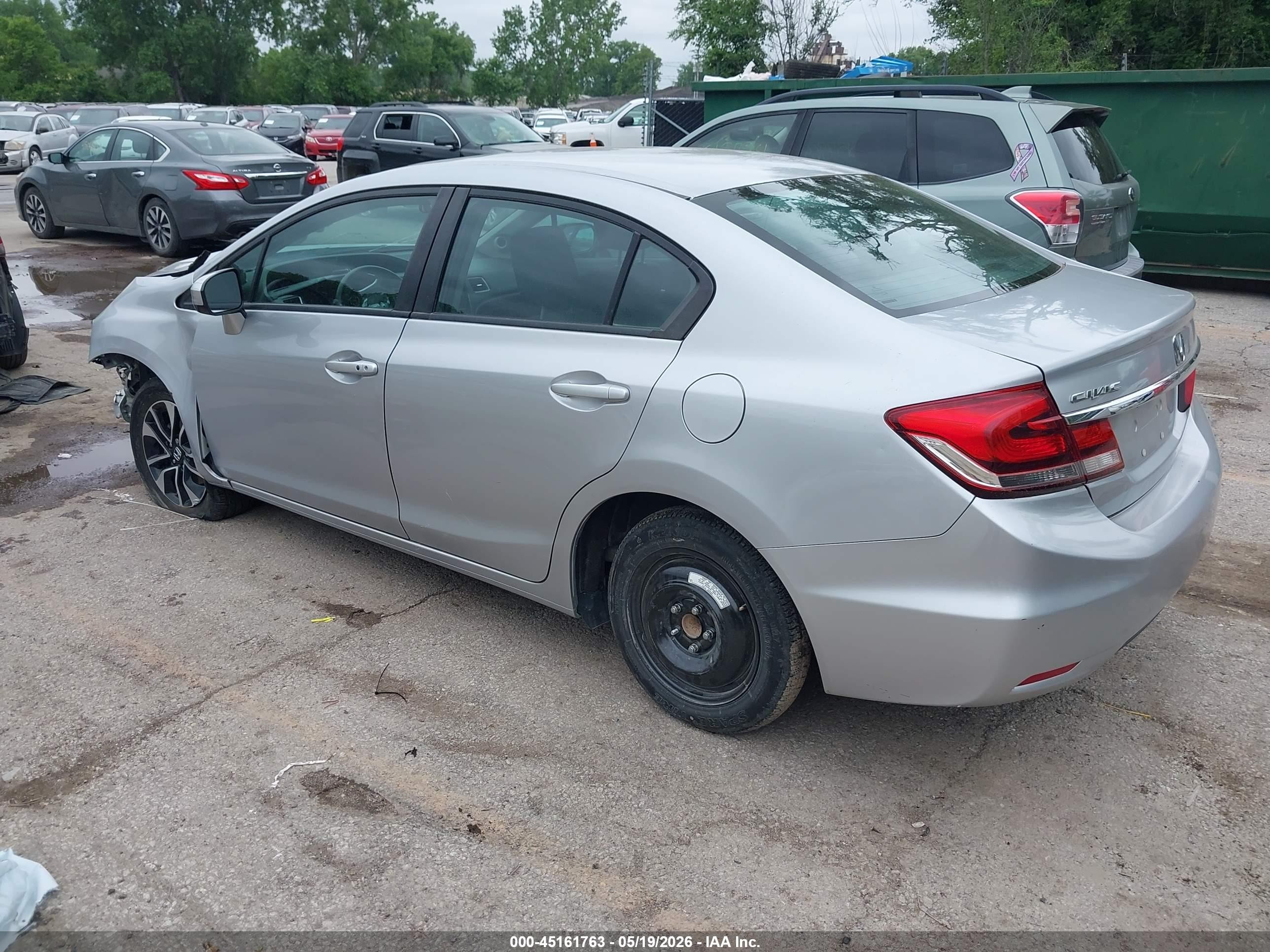 2014 Honda Civic Ex Silver vin: 2HGFB2F80EH537369
