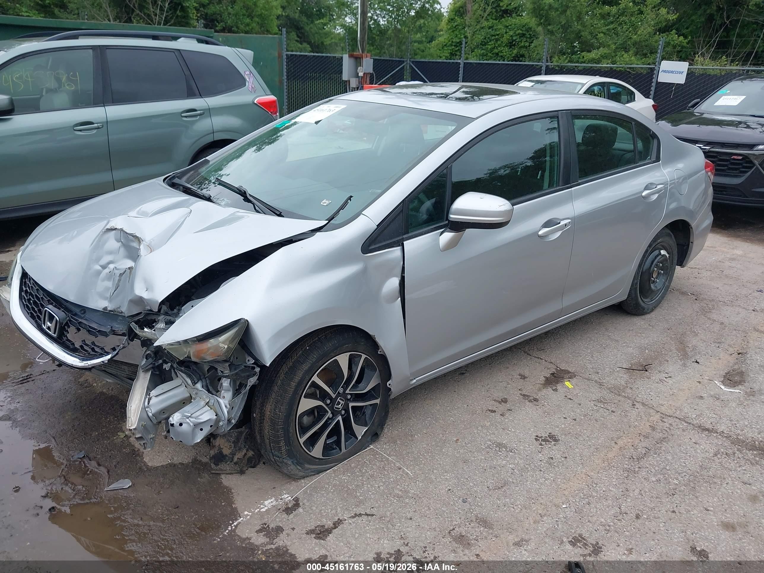 2014 Honda Civic Ex Silver vin: 2HGFB2F80EH537369