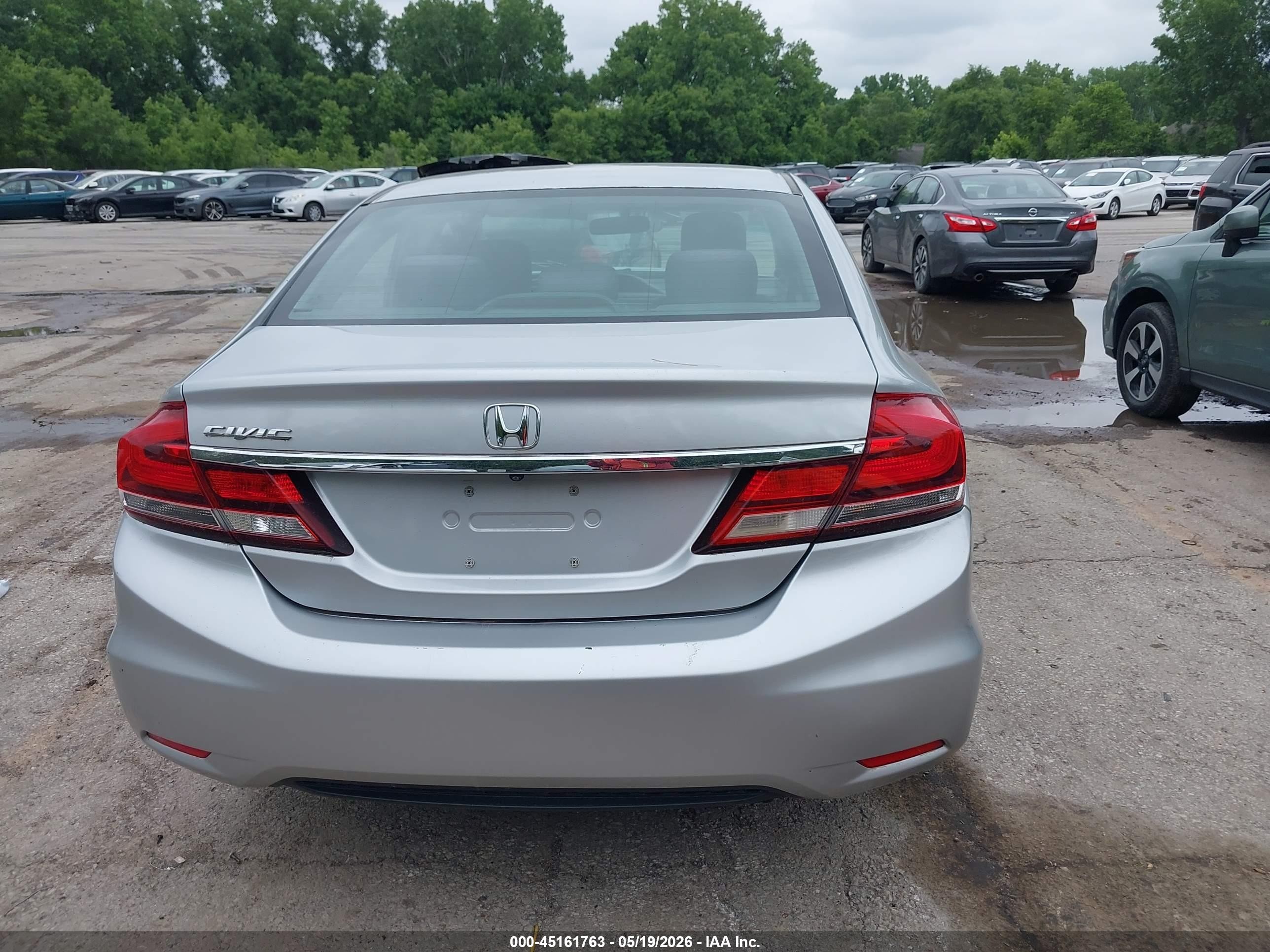 2014 Honda Civic Ex Silver vin: 2HGFB2F80EH537369