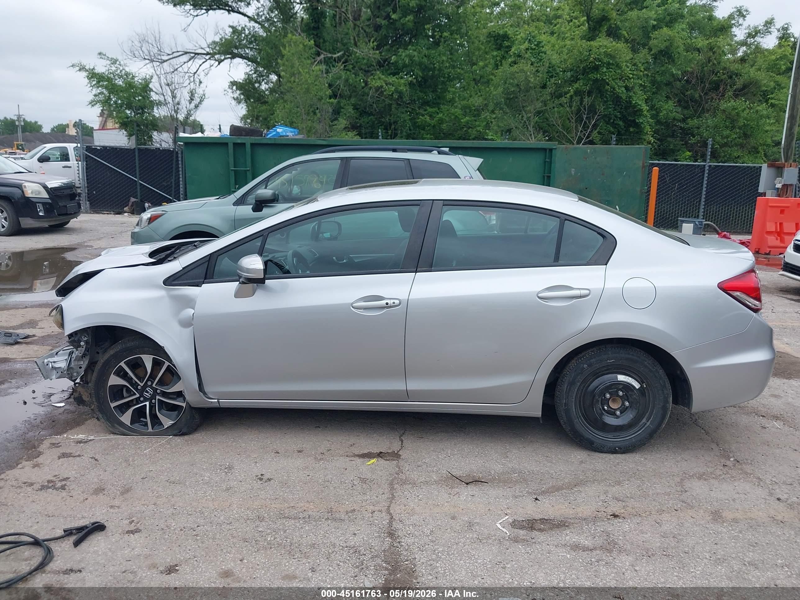 2014 Honda Civic Ex Silver vin: 2HGFB2F80EH537369