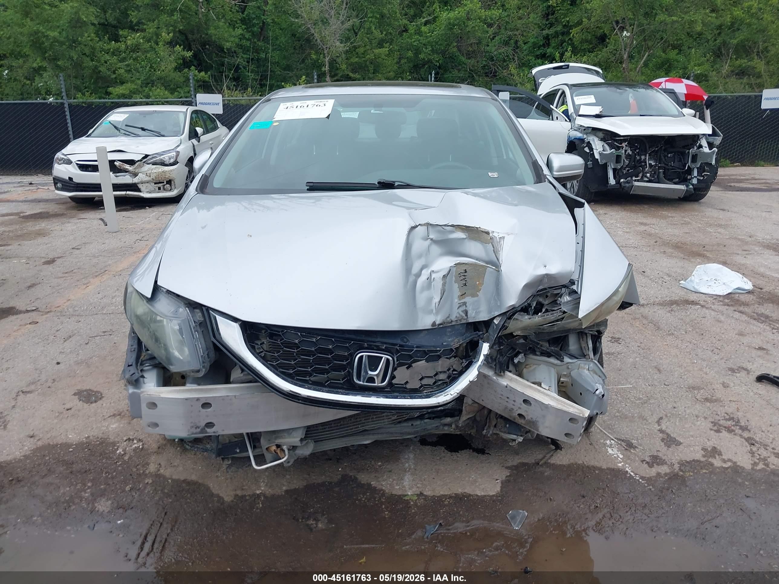2014 Honda Civic Ex Silver vin: 2HGFB2F80EH537369